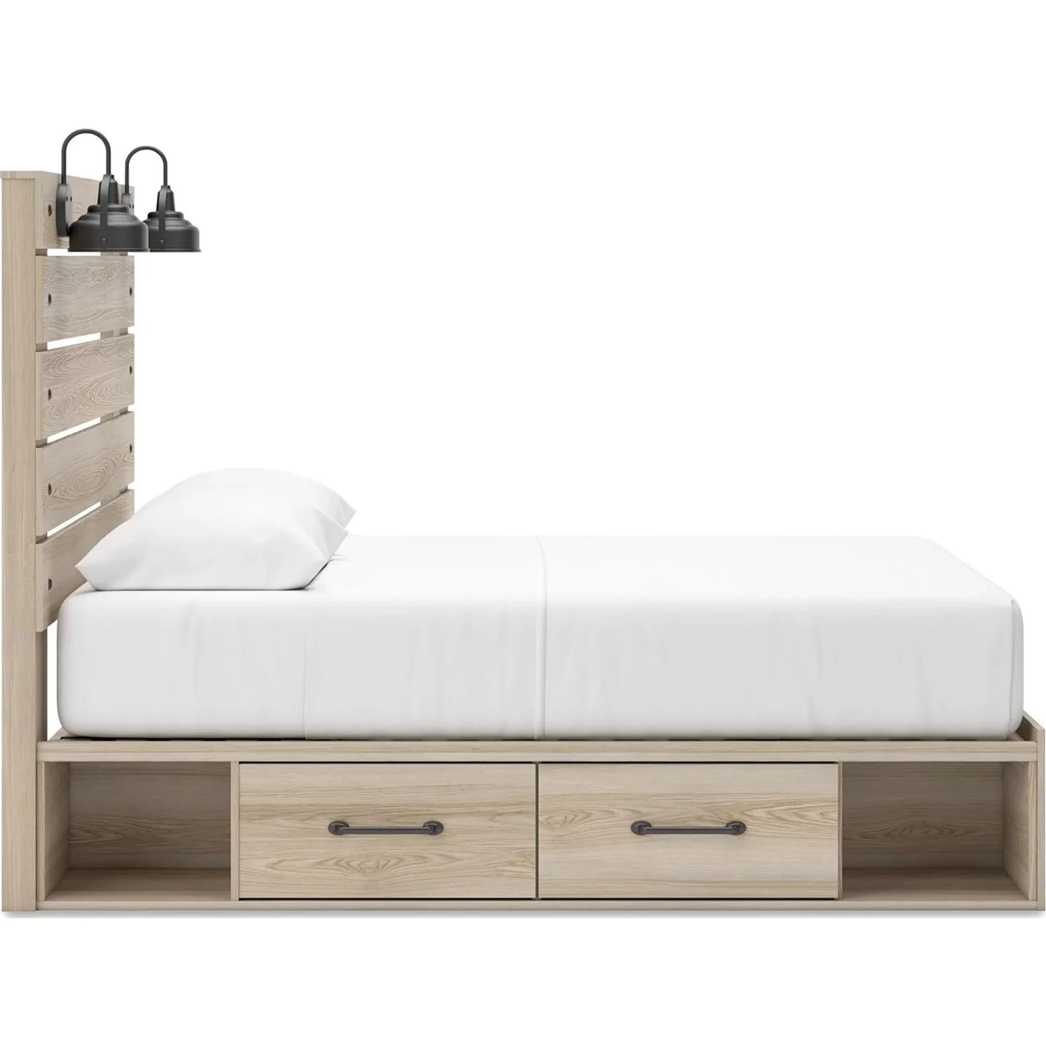 Senbry-Exclusive Panel Bed with 2 Drawer Storage - Image 4