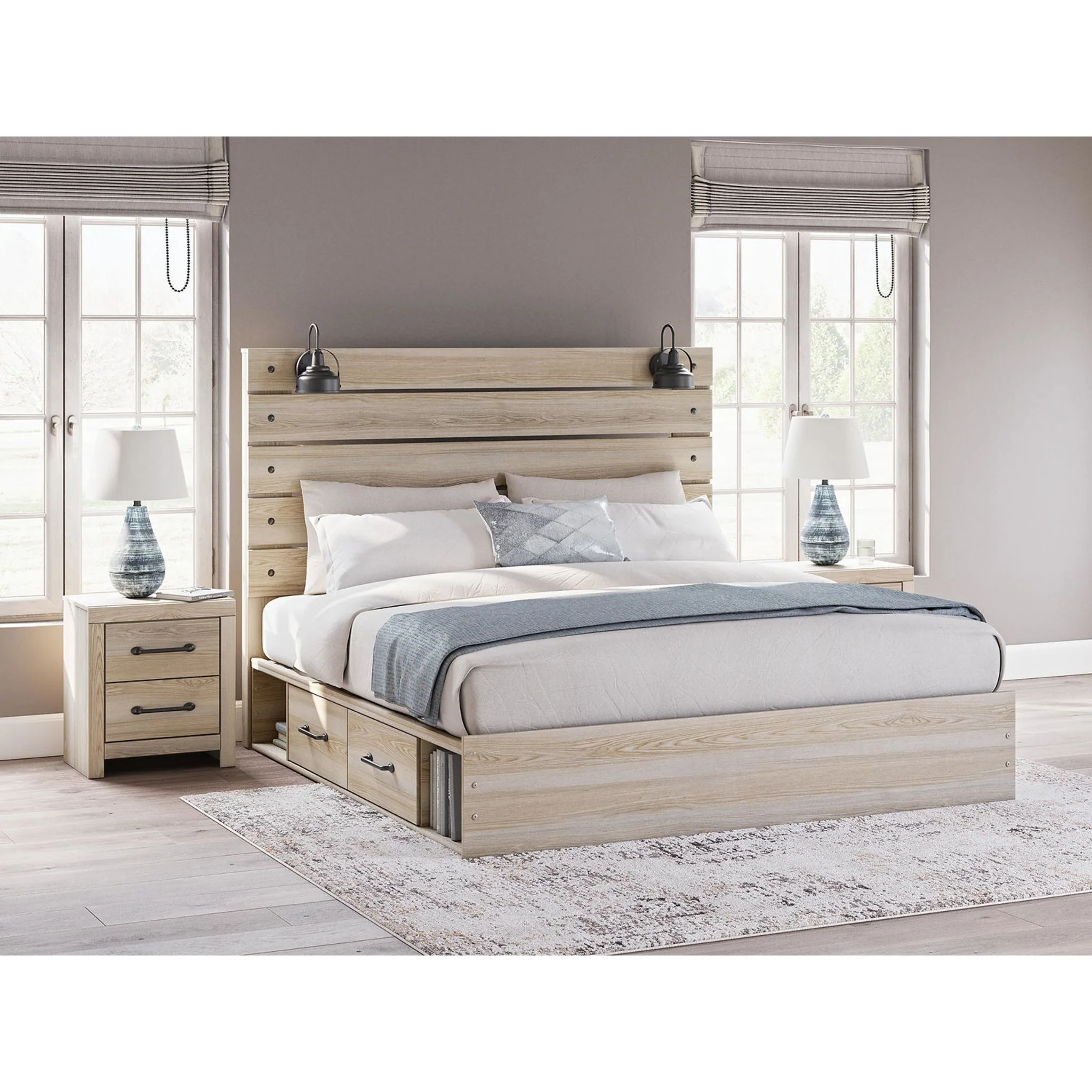Senbry-Exclusive Panel Bed with 4 Drawer Storage - Image 19