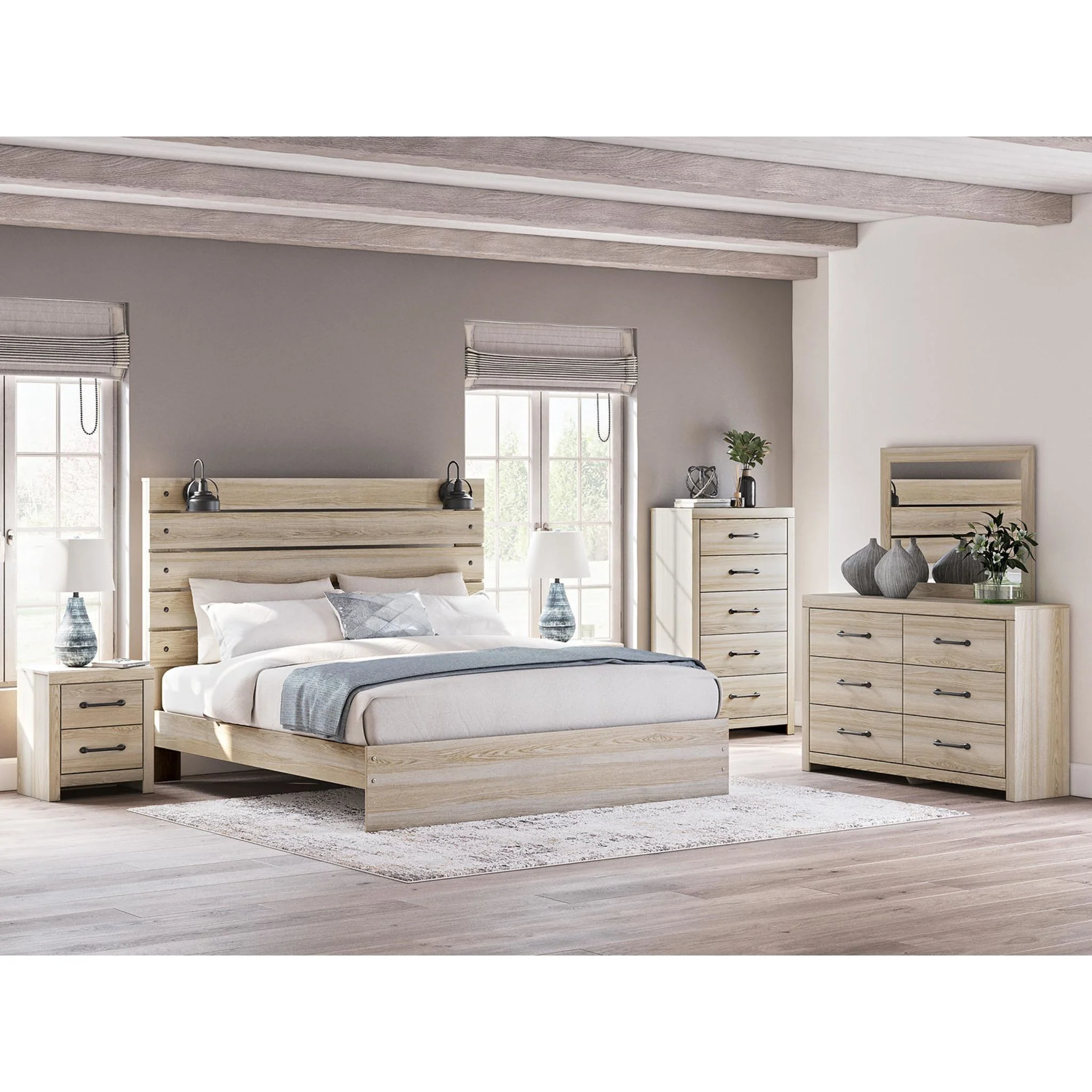 Senbry-Exclusive Panel Bed with 4 Drawer Storage - Image 26