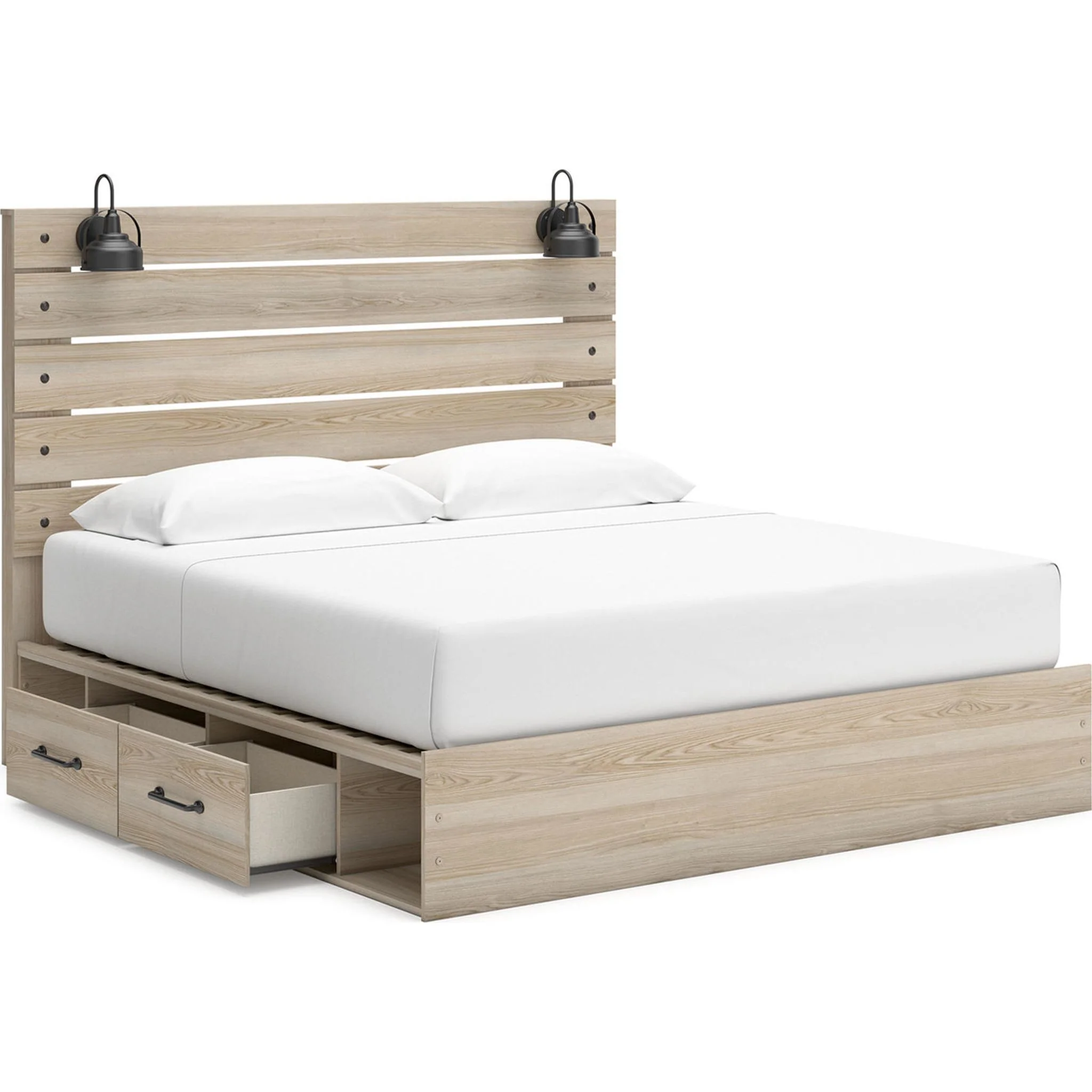 Senbry-Exclusive Panel Bed with 4 Drawer Storage - Image 29