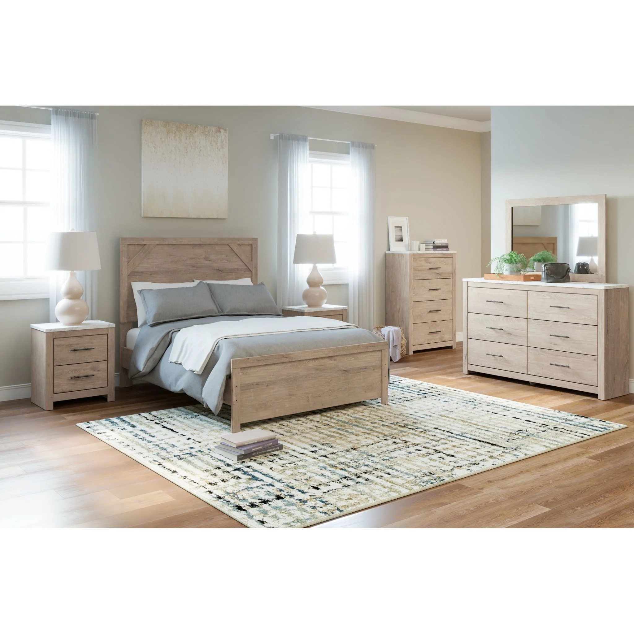 Senniberg 3 Piece Panel Bed - Image 7