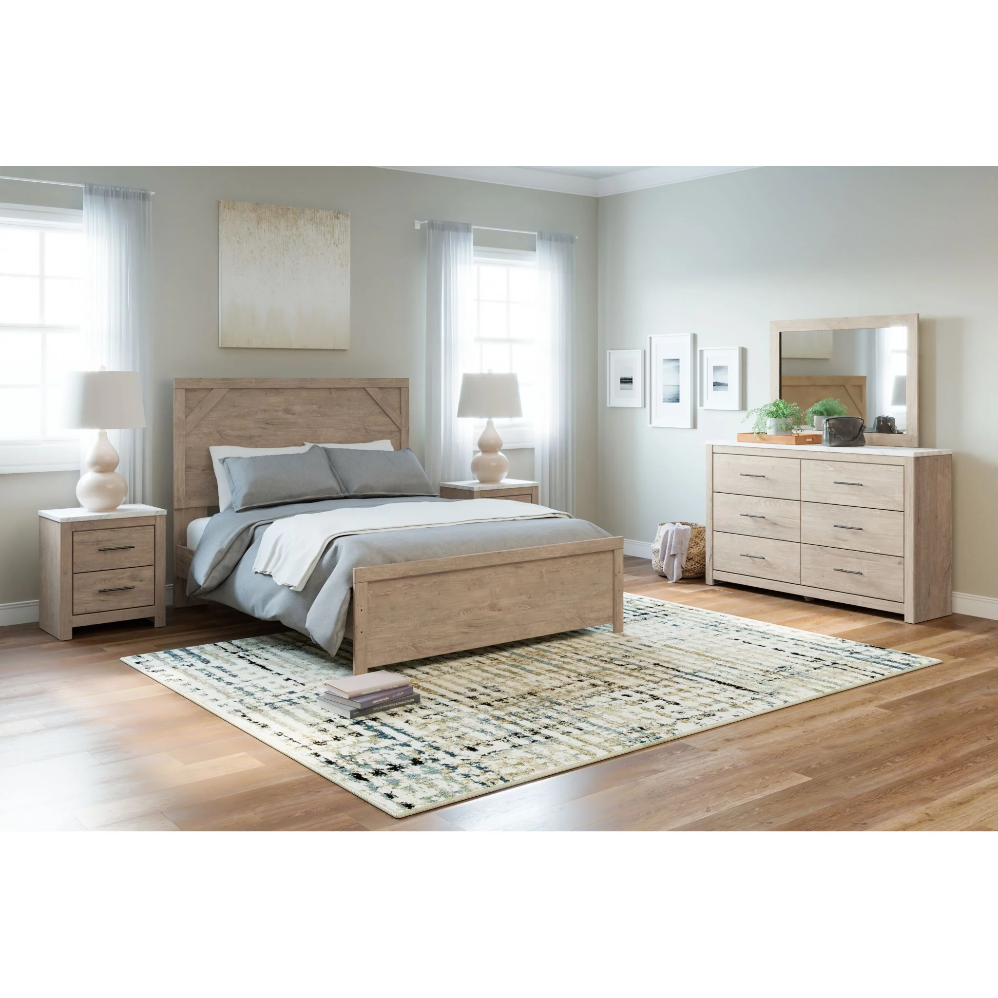 Senniberg 5 Piece Queen Panel Bedroom - Image 4