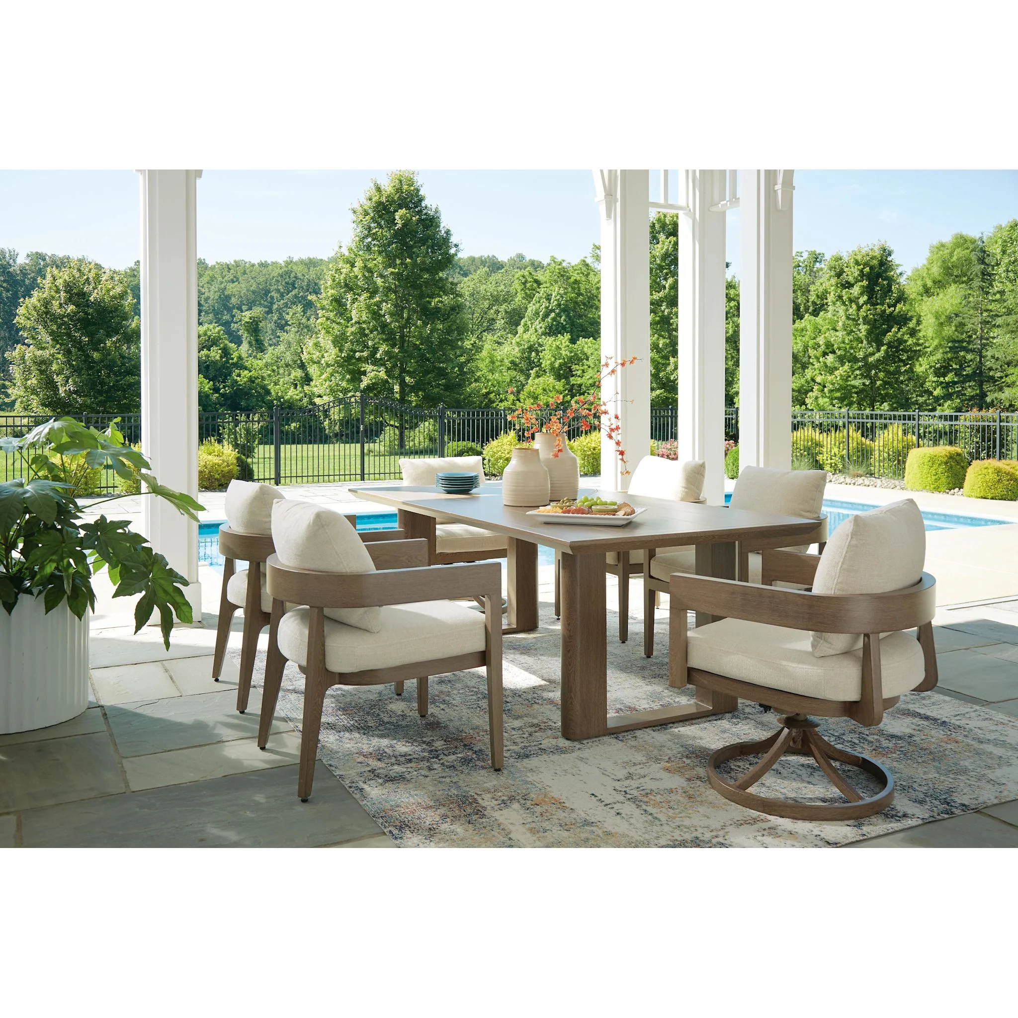 Serene Bay 7 Piece Outdoor Dining Set - Image 4