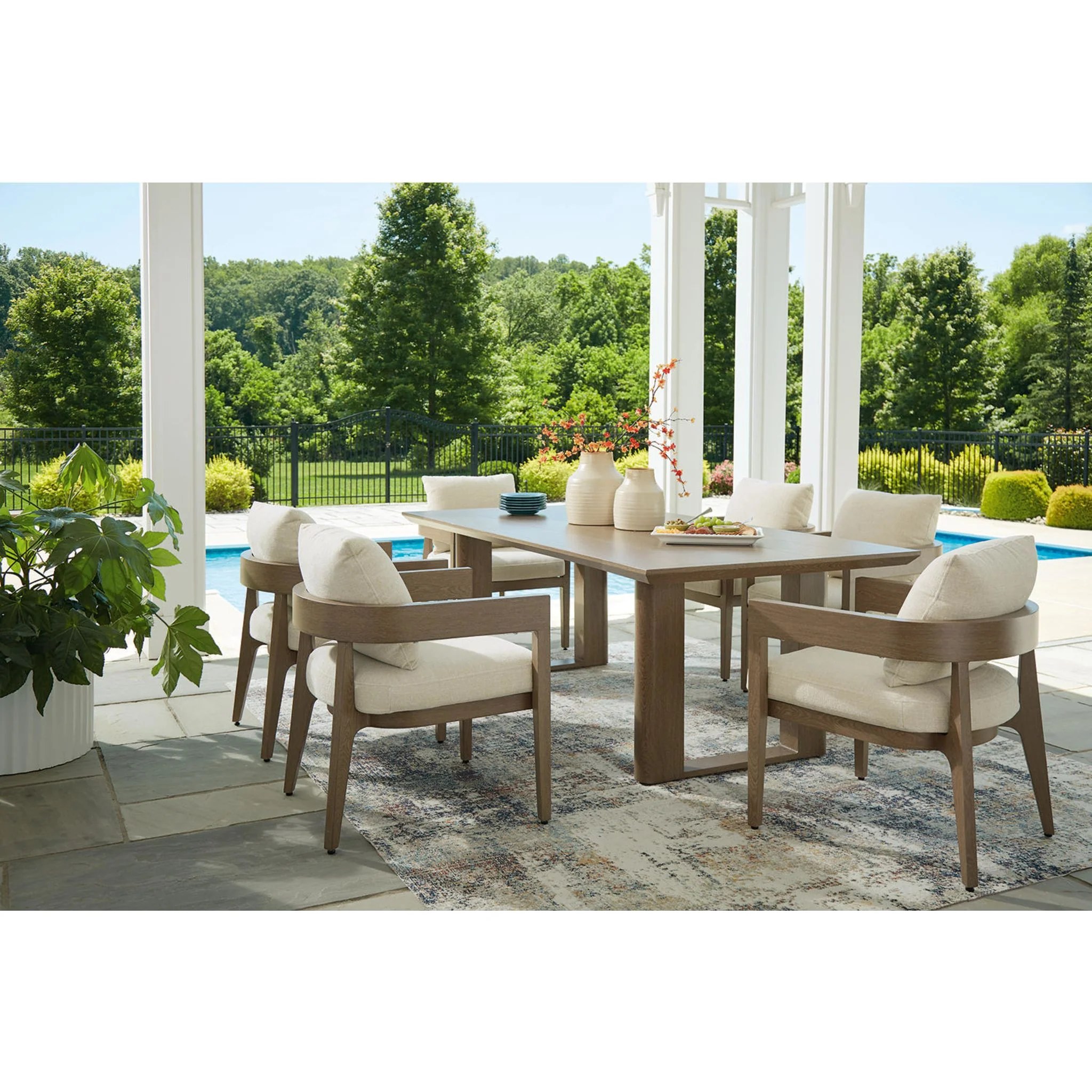 Serene Bay Outdoor Arm Chair with Cushion (set of 2) - Image 17