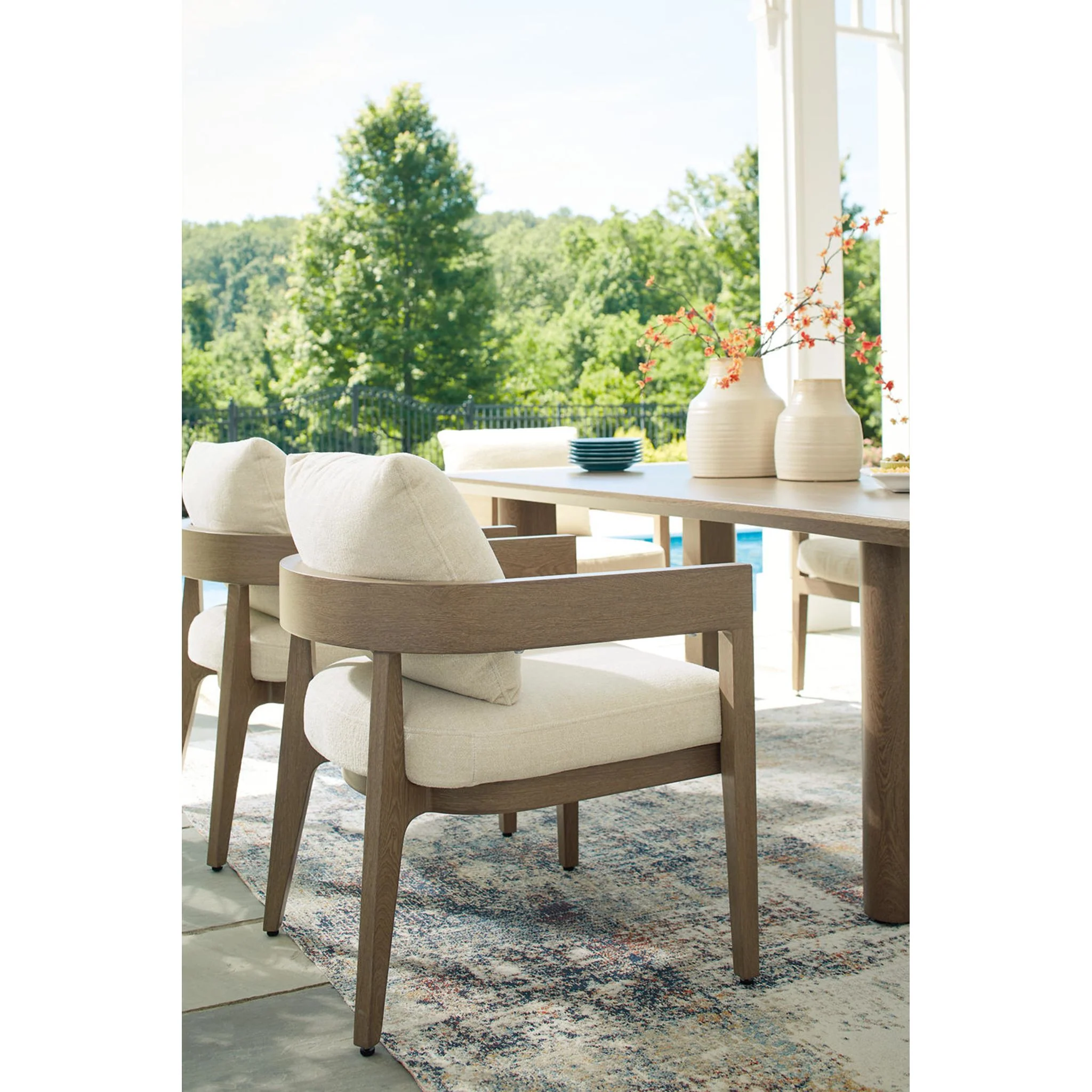 Serene Bay Outdoor Arm Chair with Cushion (set of 2) - Image 19