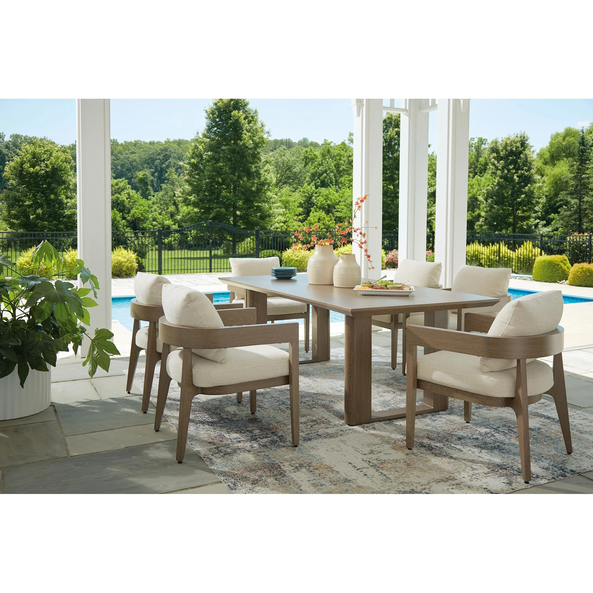 Serene Bay Outdoor Arm Chair with Cushion (set of 2) - Image 33