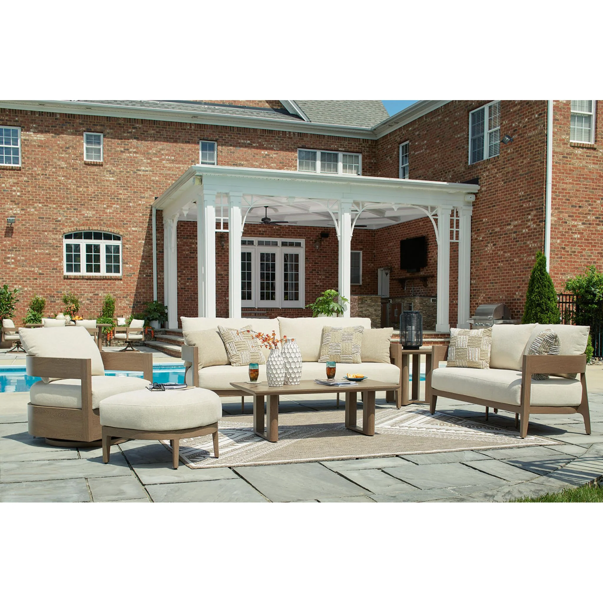 Serene Bay Outdoor Loveseat with Cushion - Image 14