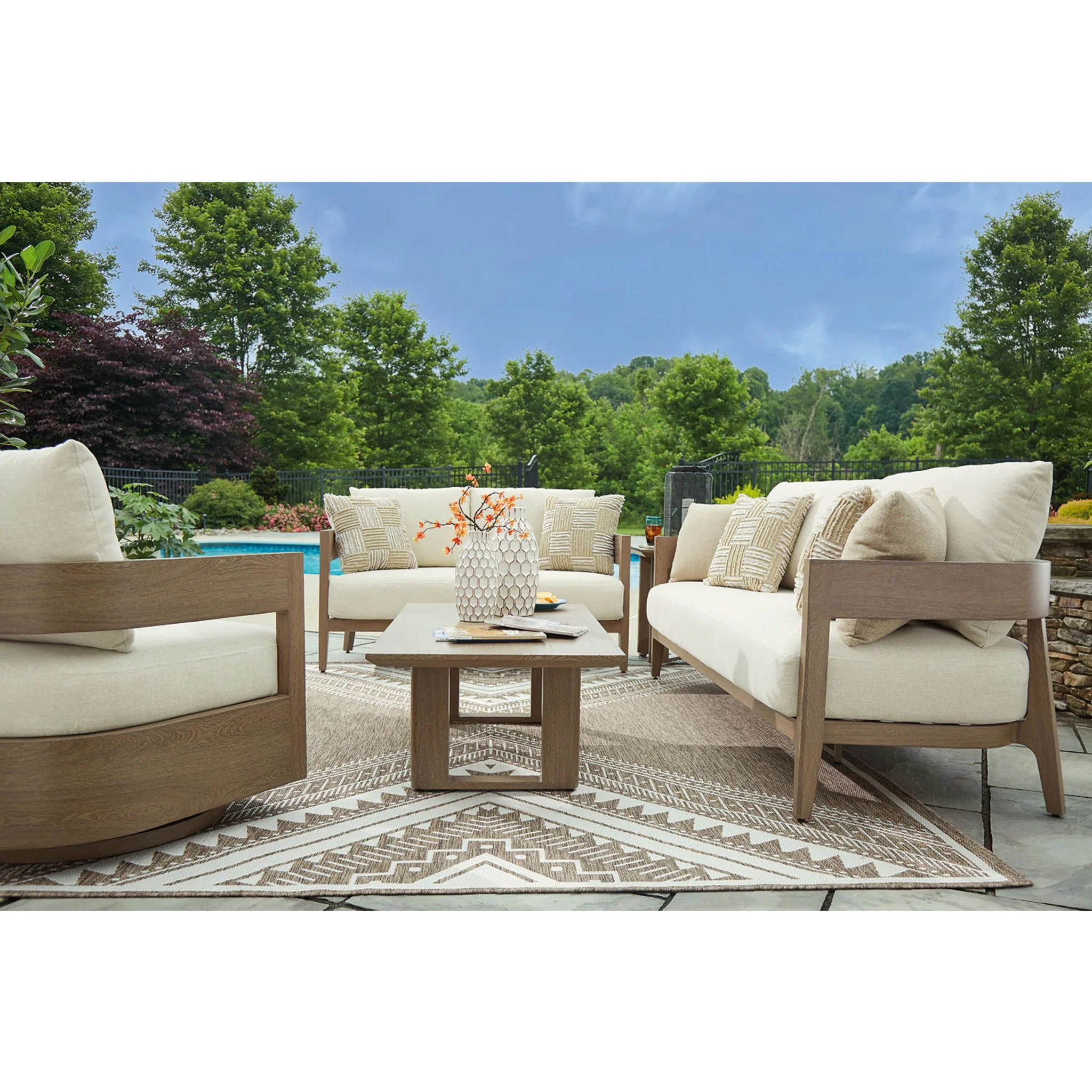 Serene Bay Outdoor Loveseat with Cushion - Image 15