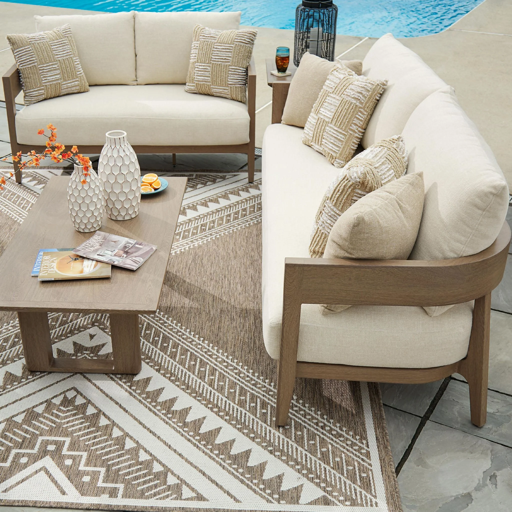 Serene Bay Outdoor Loveseat with Cushion - Image 16