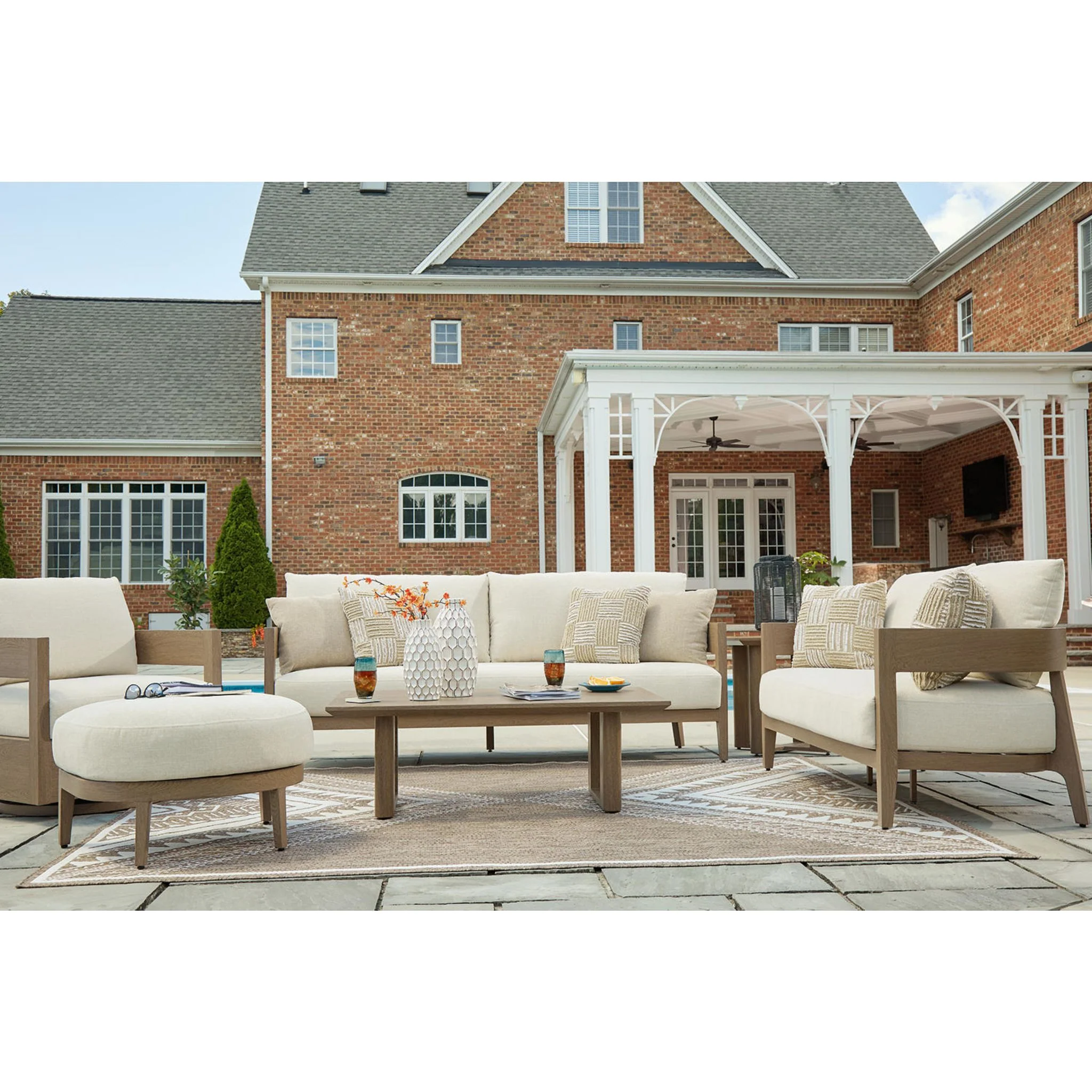Serene Bay Outdoor Sofa with Cushion - Image 14