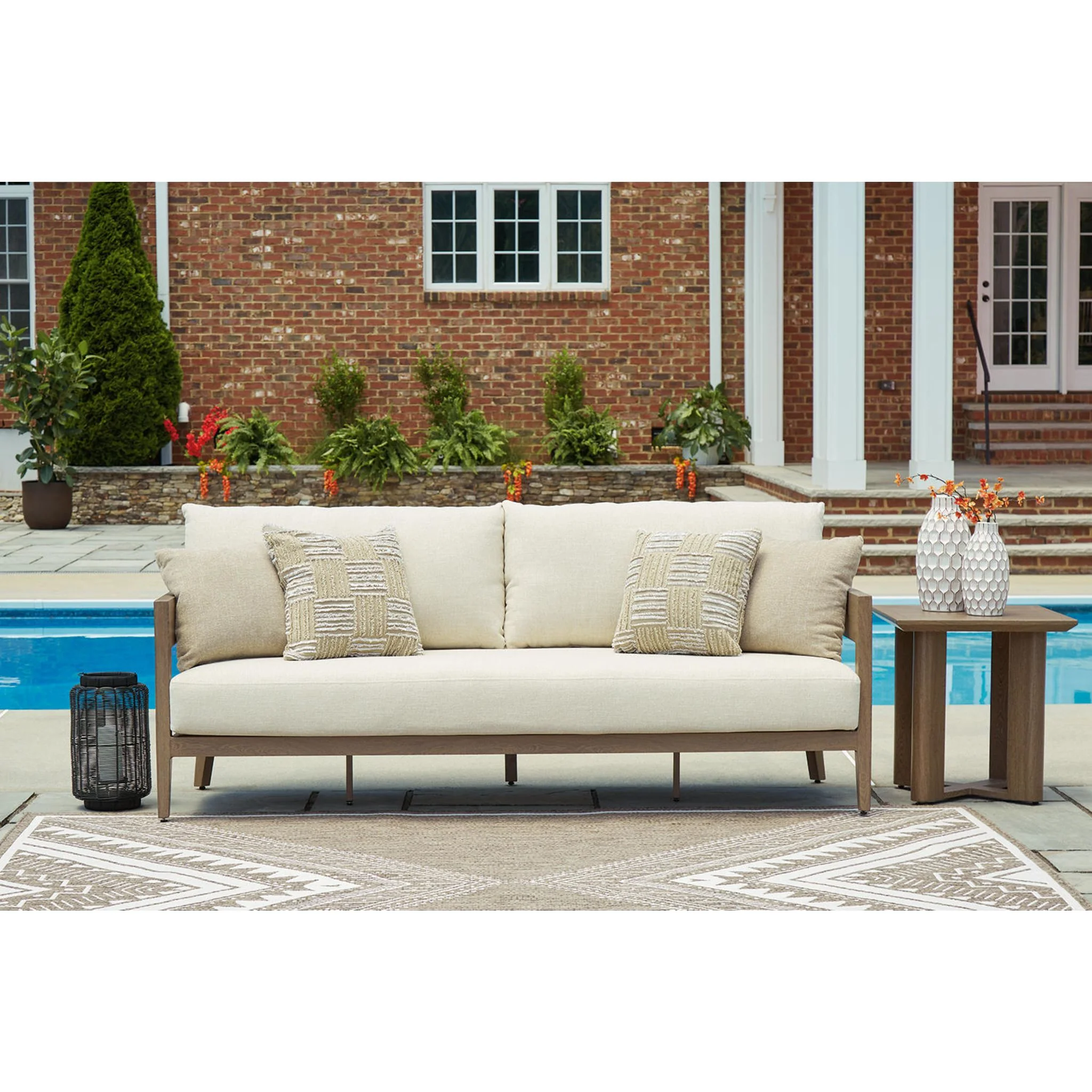 Serene Bay Outdoor Sofa with Cushion - Image 7
