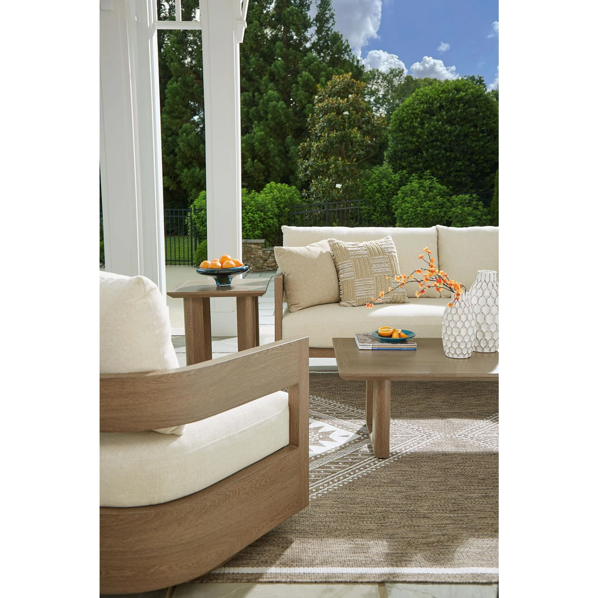Serene Bay Outdoor Sofa with Cushion - Image 9