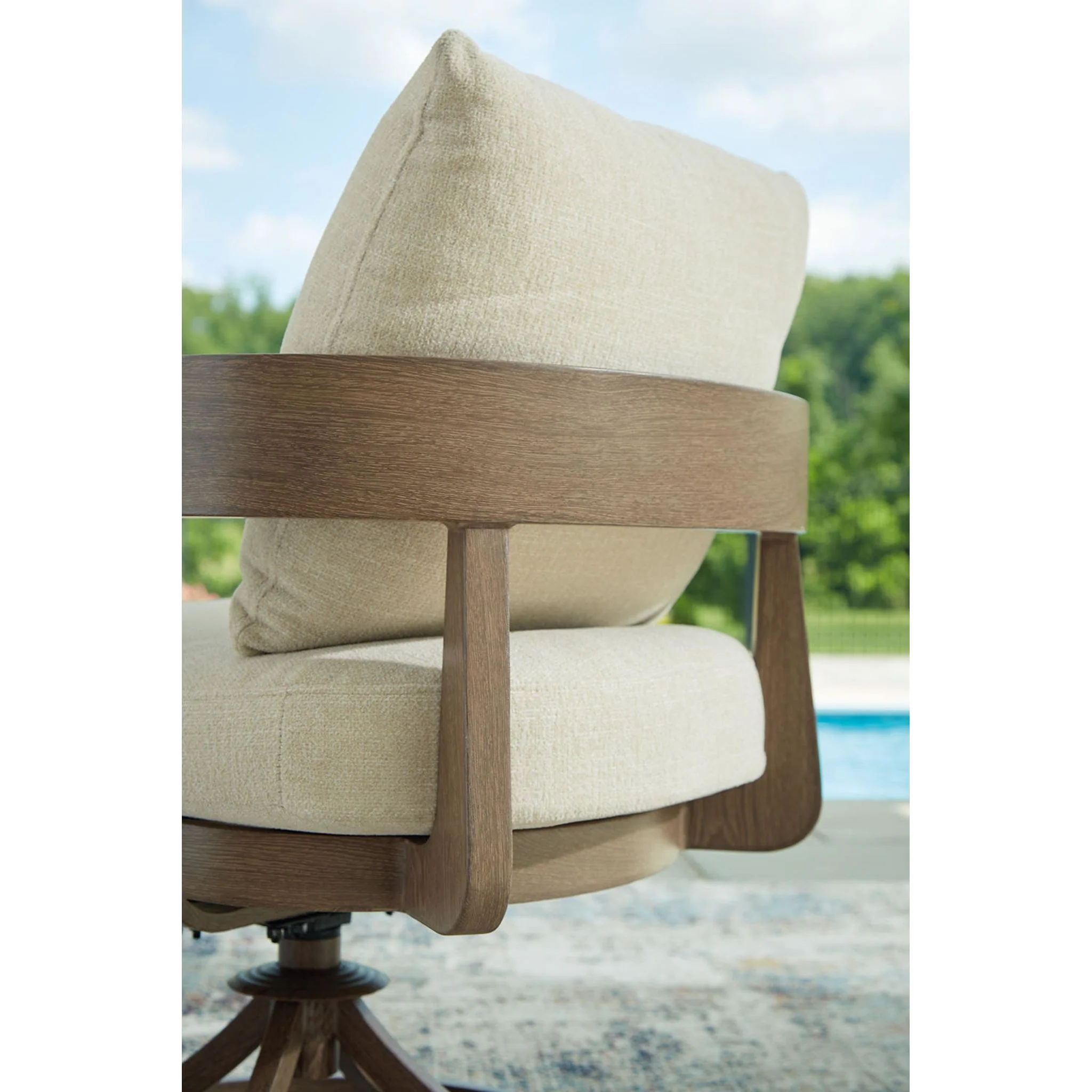 Serene Bay Outdoor Swivel Chair w/Cushion (set of 2) - Image 10