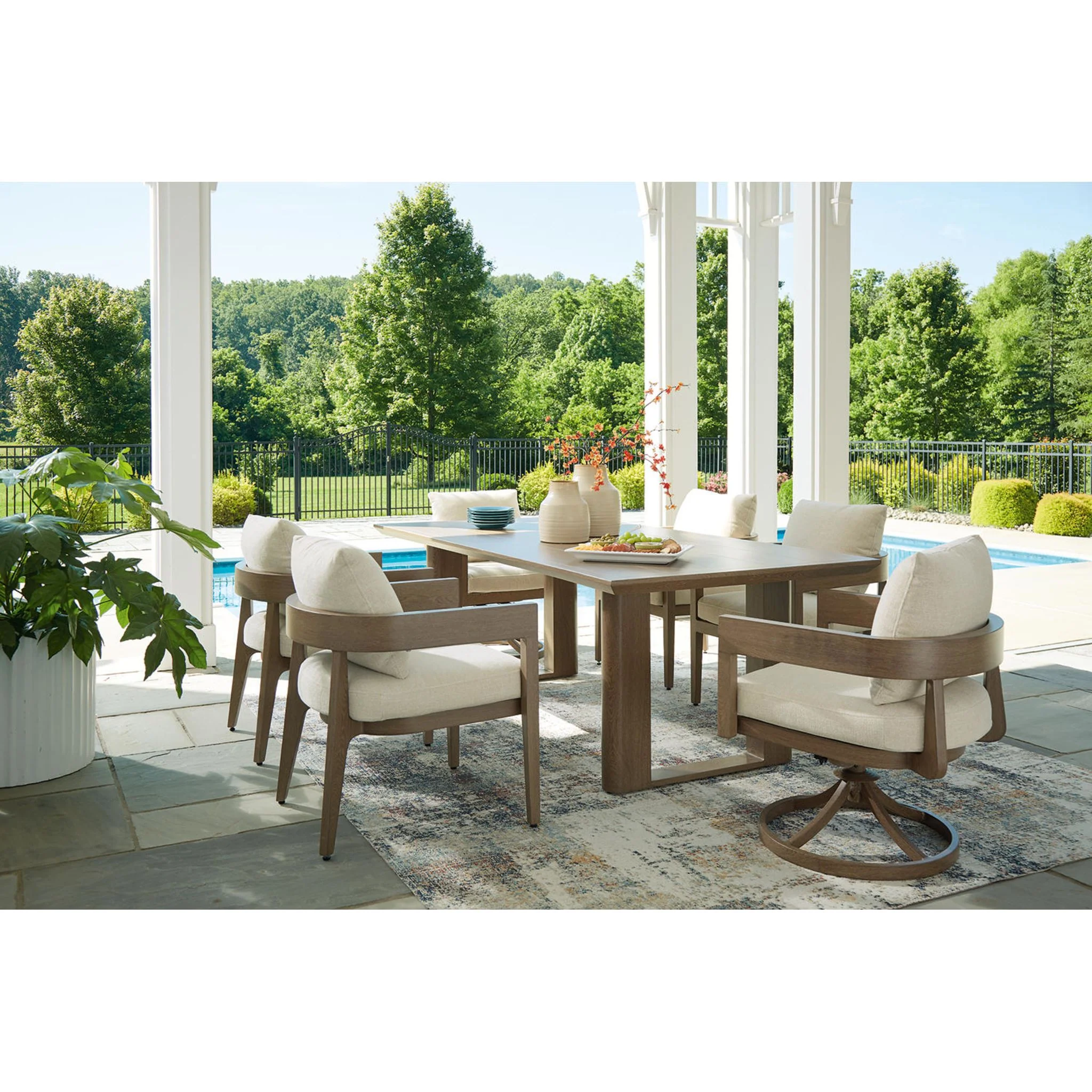 Serene Bay Outdoor Swivel Chair w/Cushion (set of 2) - Image 14