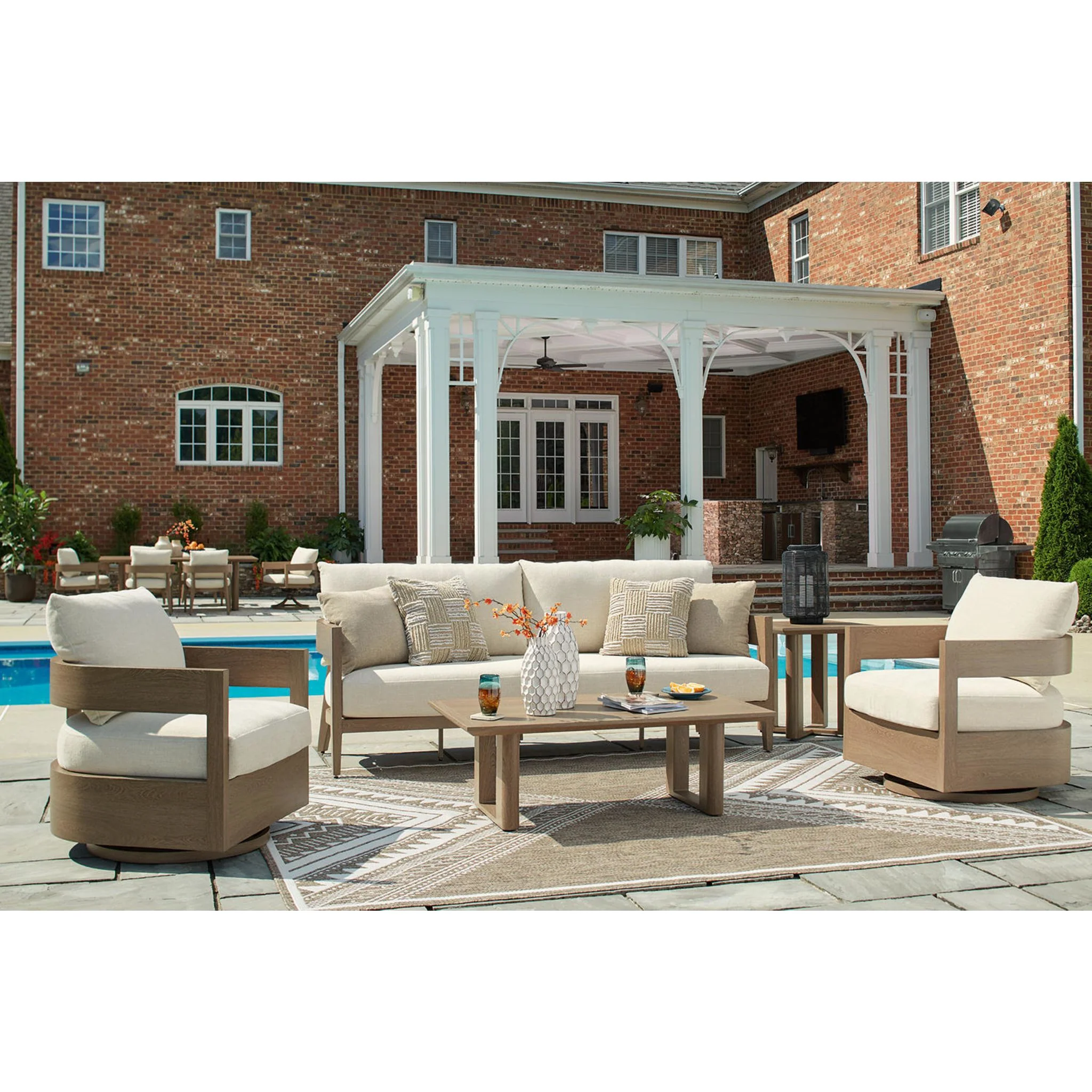 Serene Bay Outdoor Swivel Glider Chair - Image 15