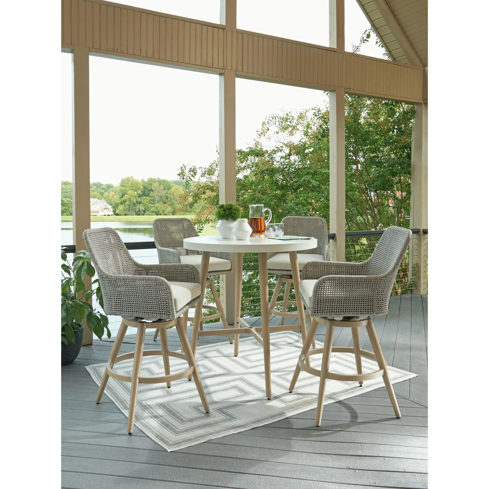 Seton Creek 5 Piece Outdoor Bar Set - Image 2