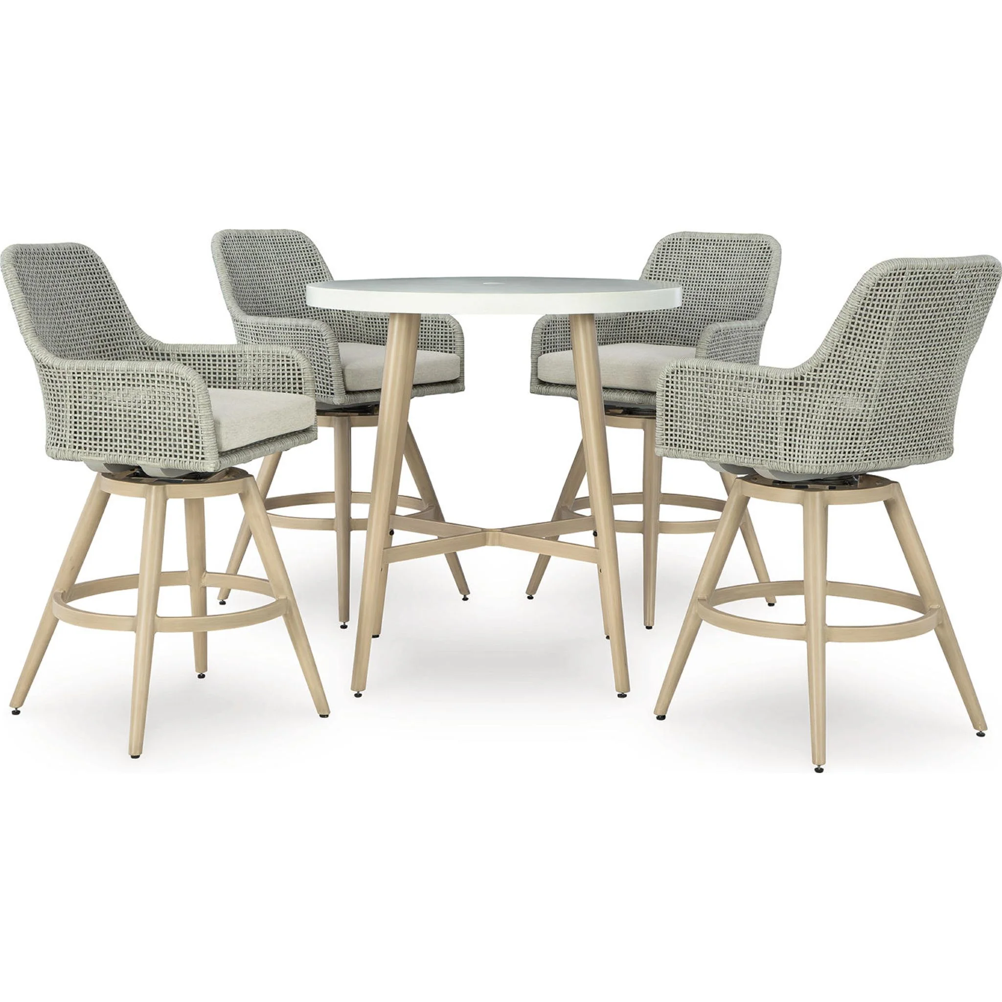 Seton Creek 5 Piece Outdoor Bar Set - Image 4