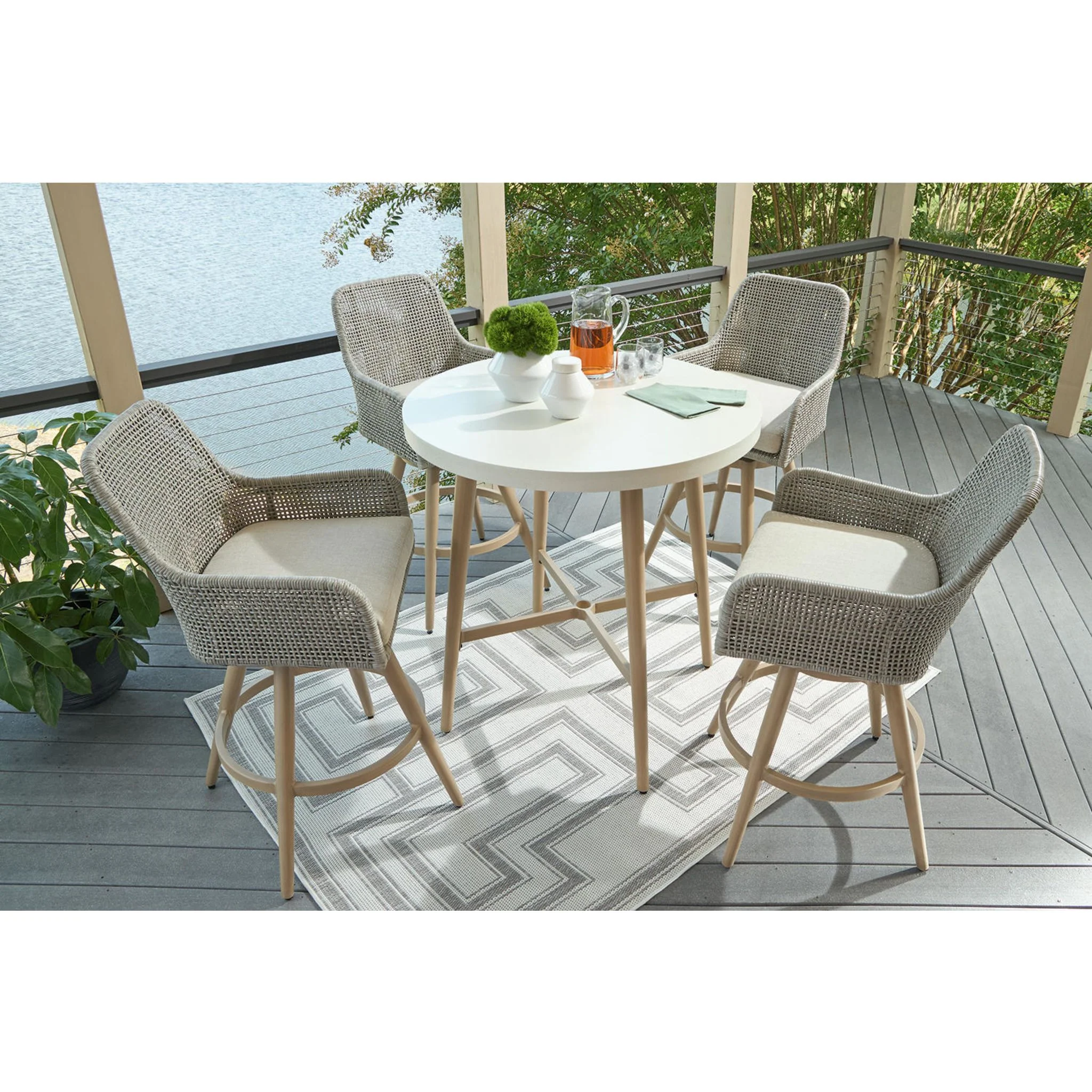 Seton Creek 5 Piece Outdoor Bar Set - Image 5