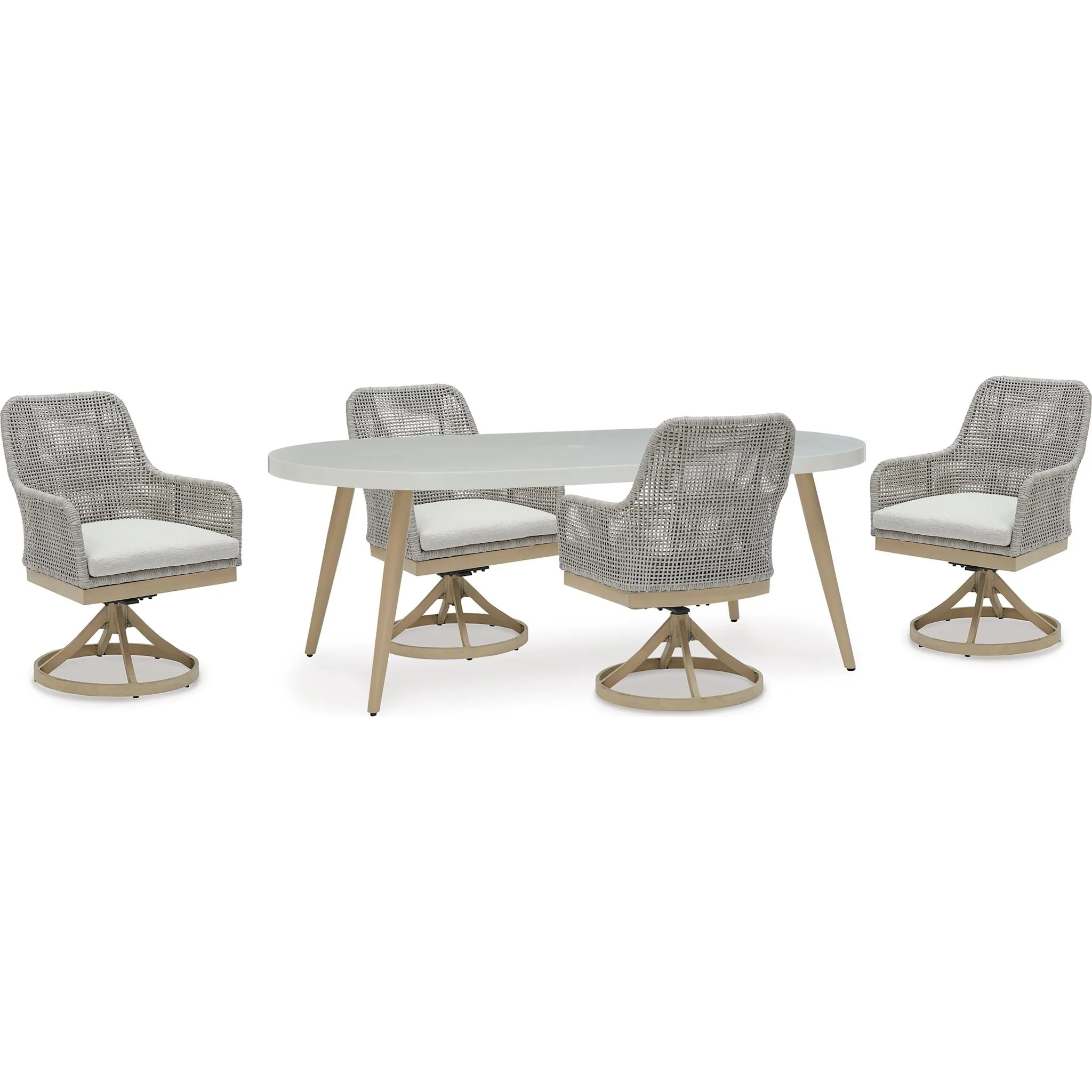 Seton Creek 5 Piece Outdoor Dining Set - Image 23