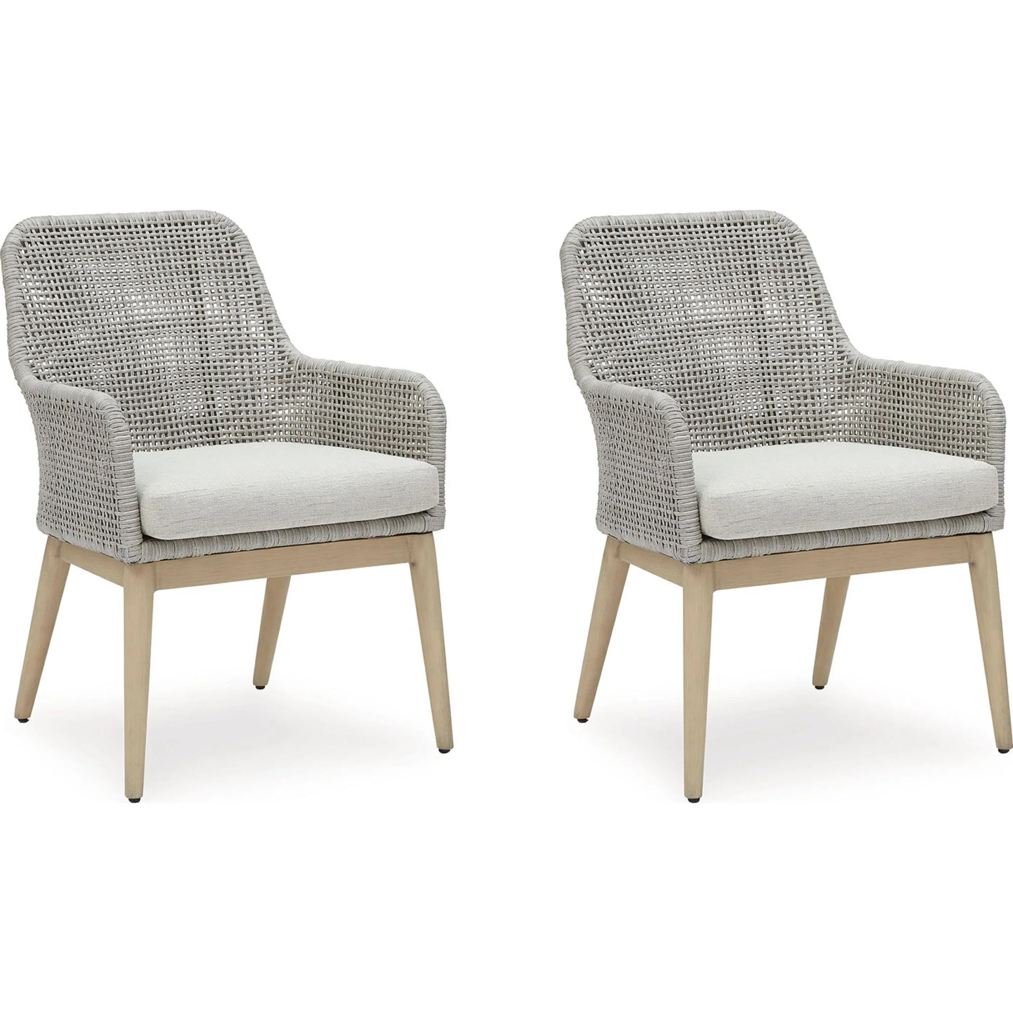 Seton Creek Outdoor Arm Chair with Cushion (set of 2) - Image 11