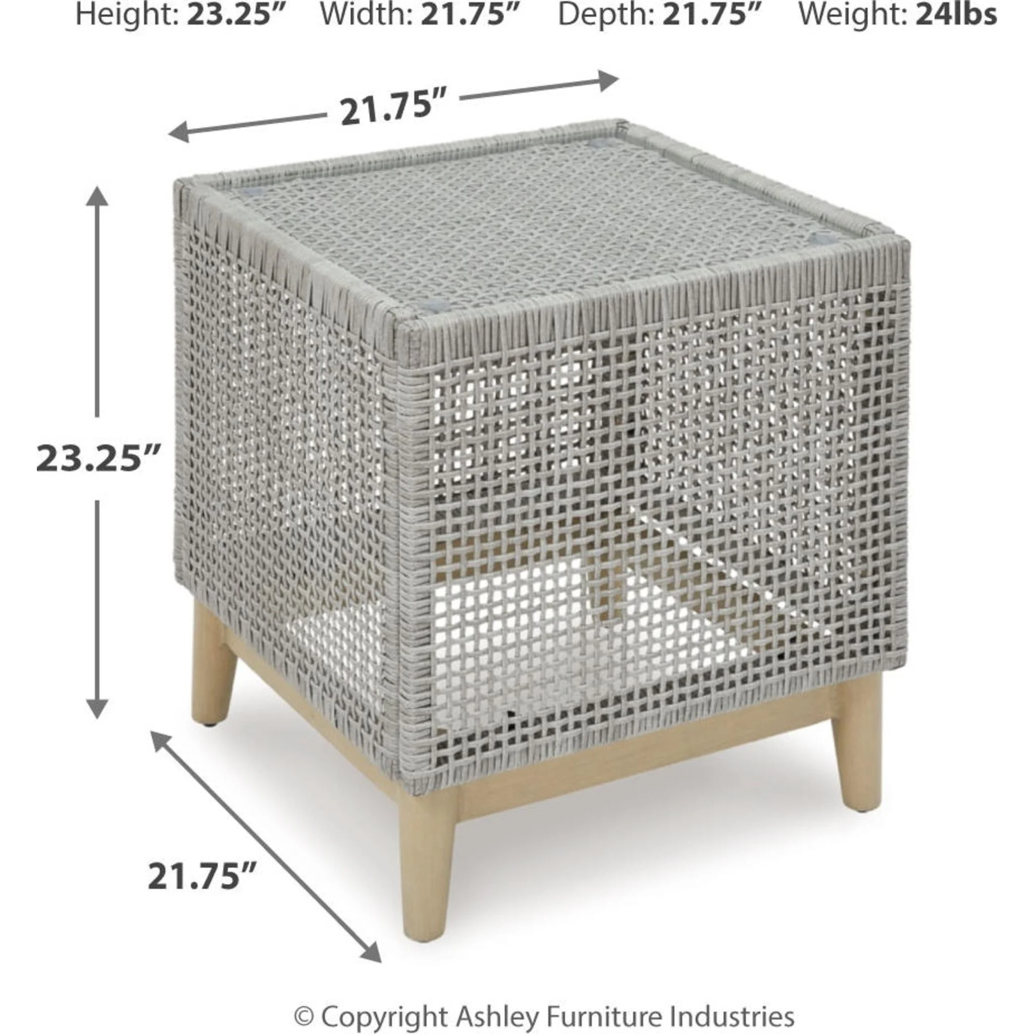 Seton Creek Outdoor End Table - Image 5