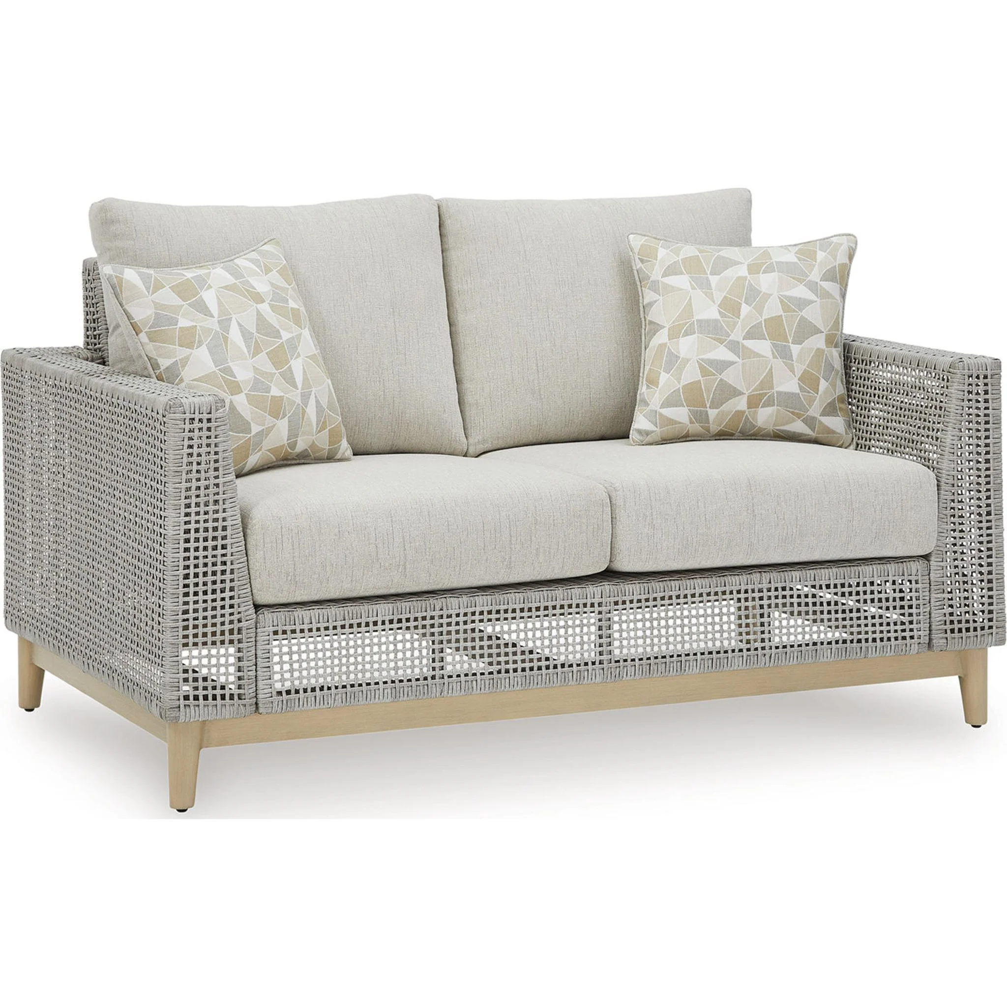 Seton Creek Outdoor Loveseat with Cushion - Image 52