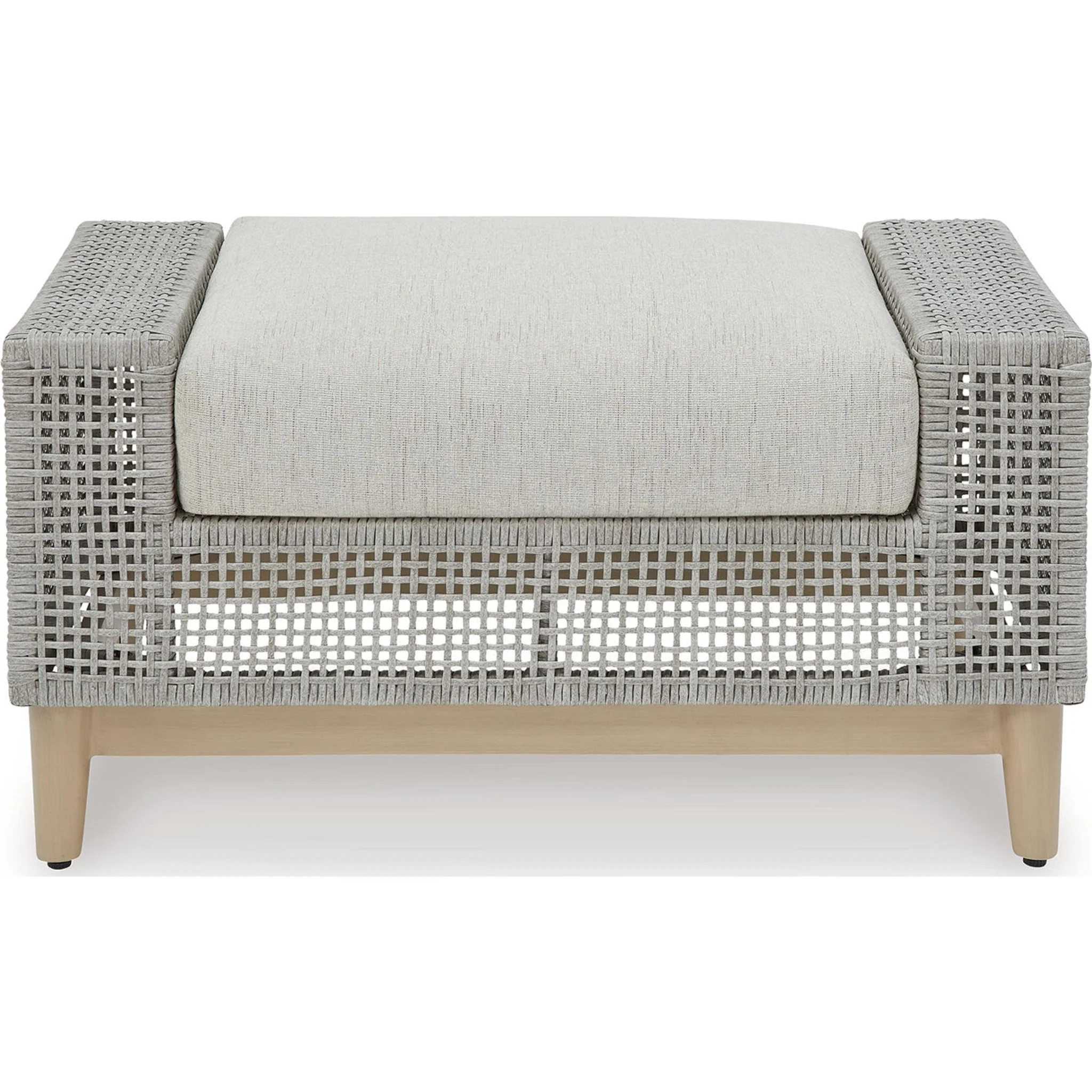 Seton Creek Outdoor Ottoman with Cushion - Image 3