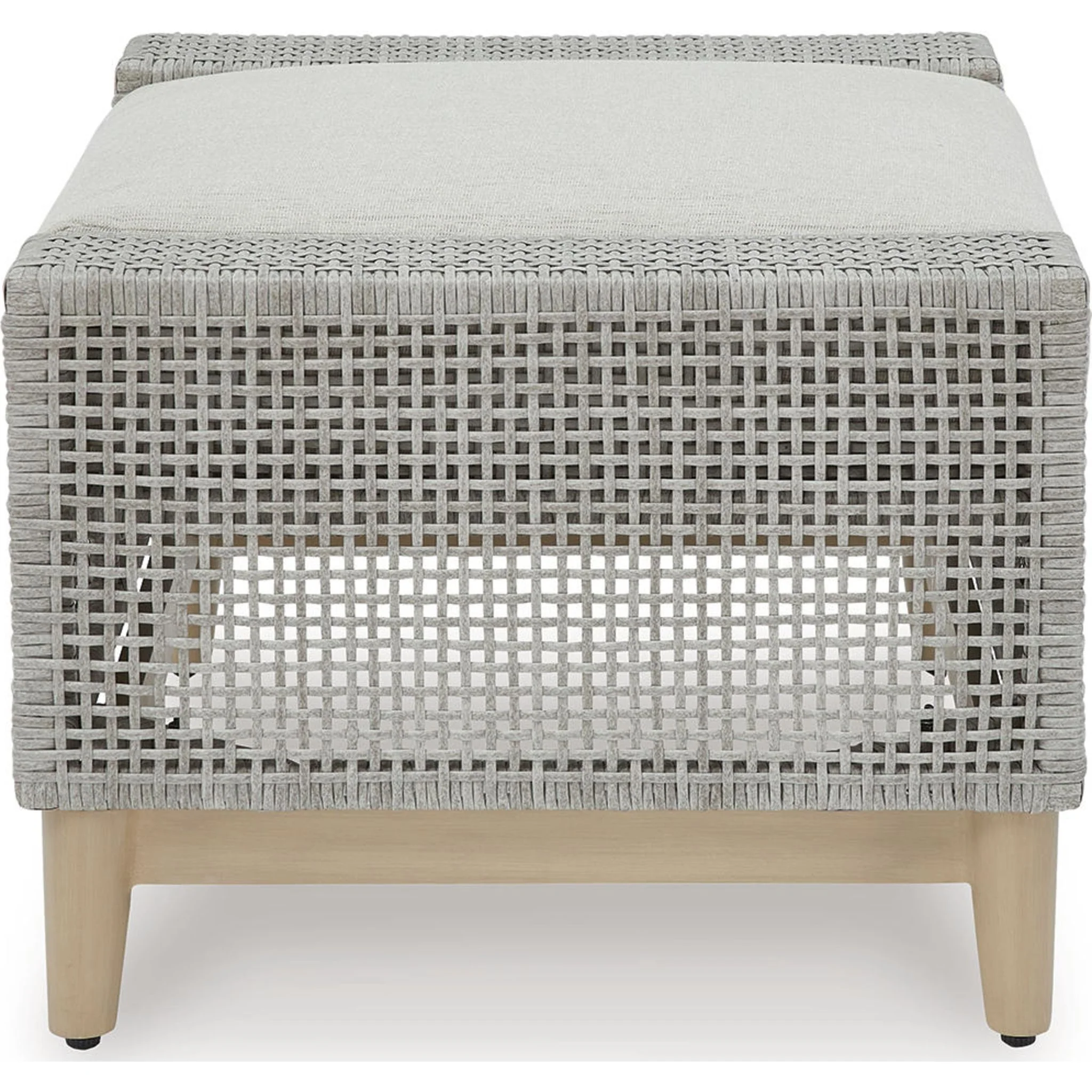 Seton Creek Outdoor Ottoman with Cushion - Image 4
