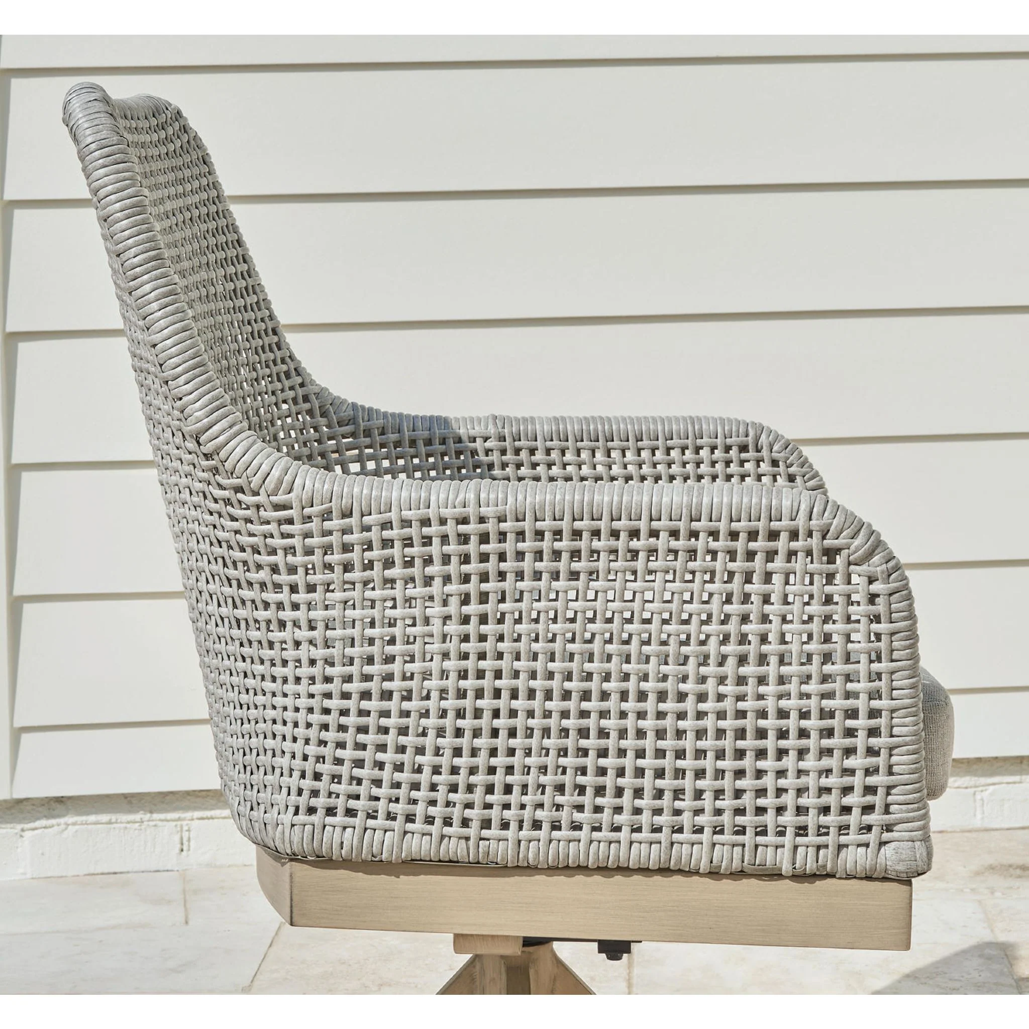 Seton Creek Outdoor Swivel Chair (set of 2) - Image 6