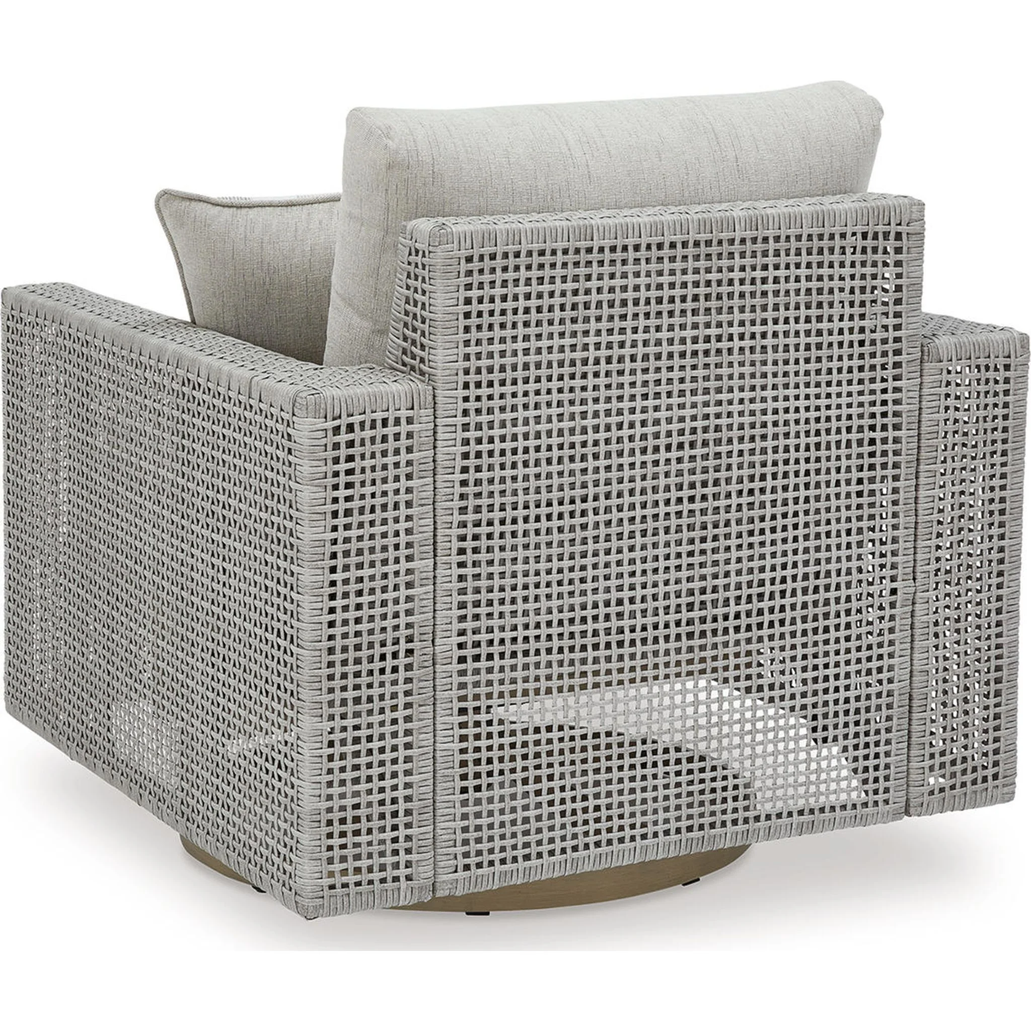 Seton Creek Outdoor Swivel Lounge Chair with Cushion - Image 13
