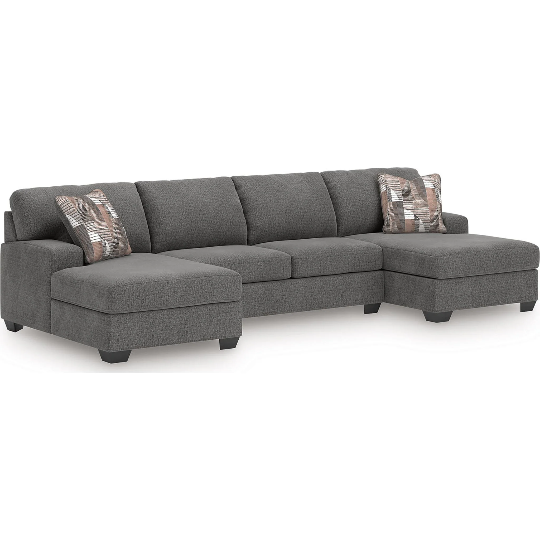 Newellen 3 Piece Sectional with Double Chaise - Image 3
