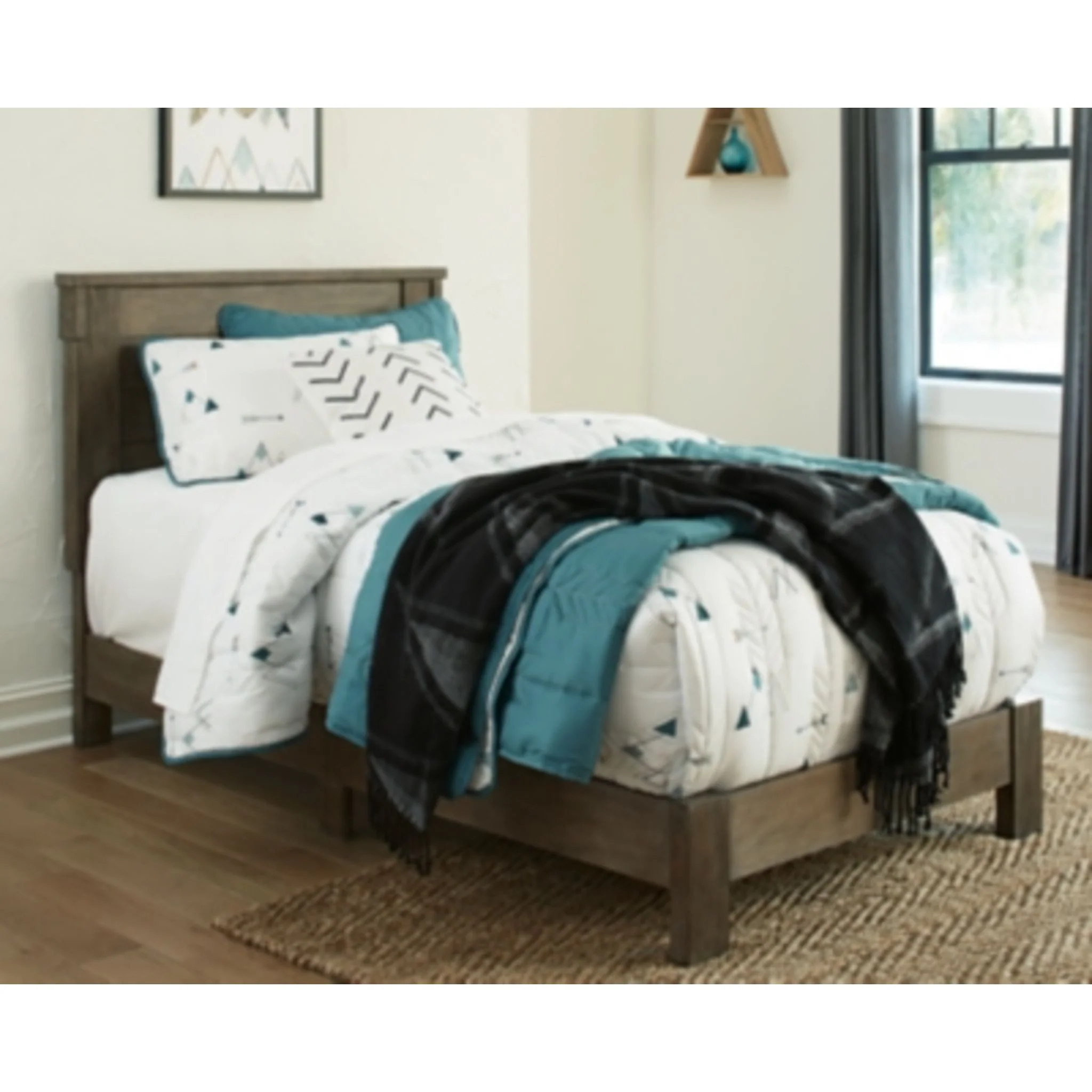 Shamryn 3 Piece Twin Panel Bed - Image 4