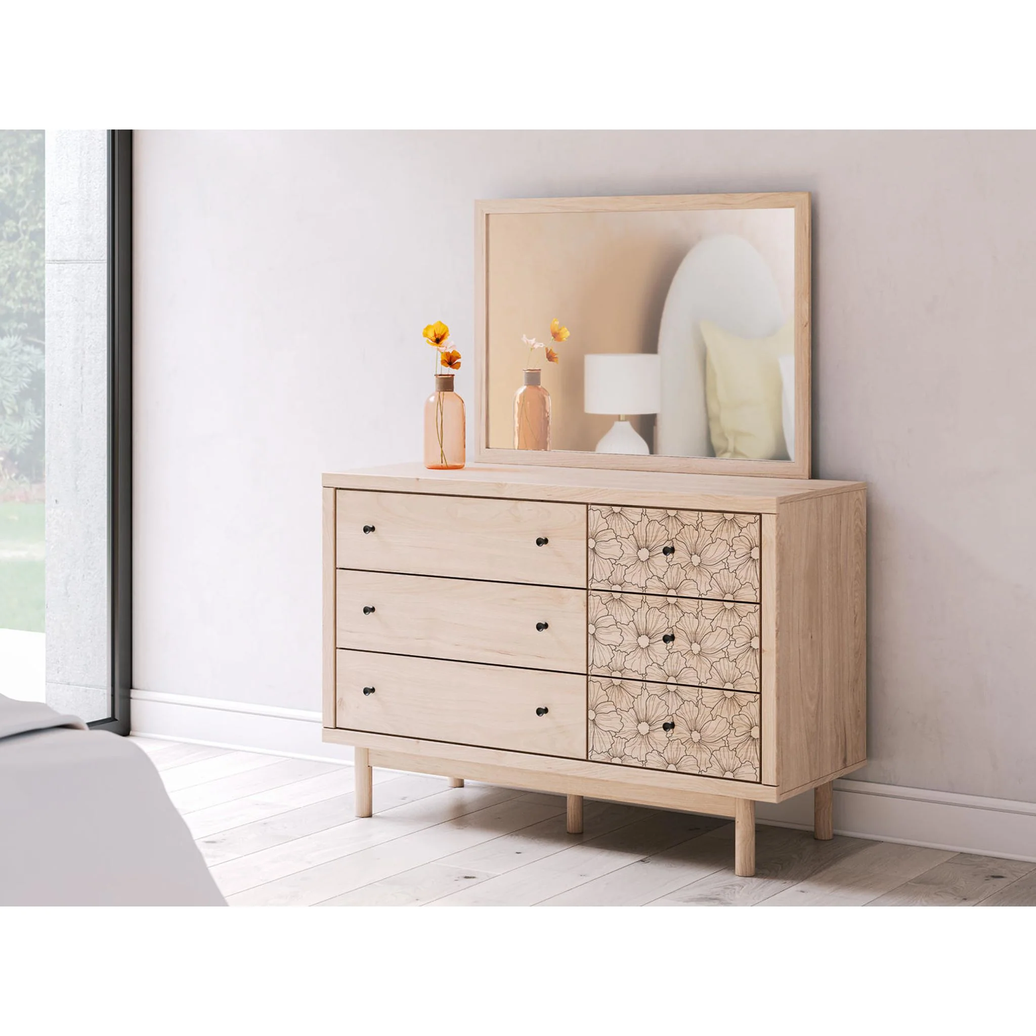 Shapella Dresser and Mirror - Image 2