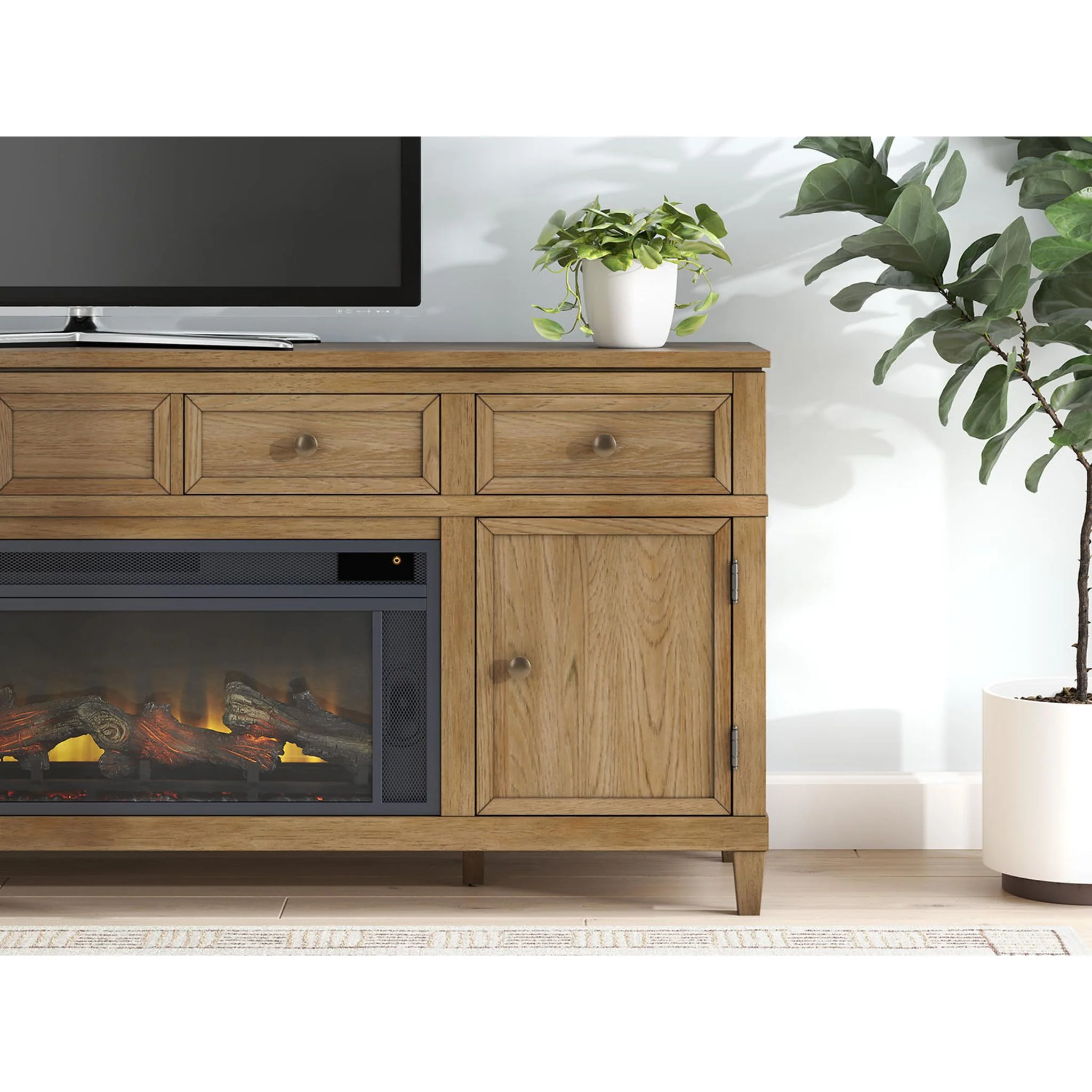 Sharlance TV Stand with Fireplace - Image 5