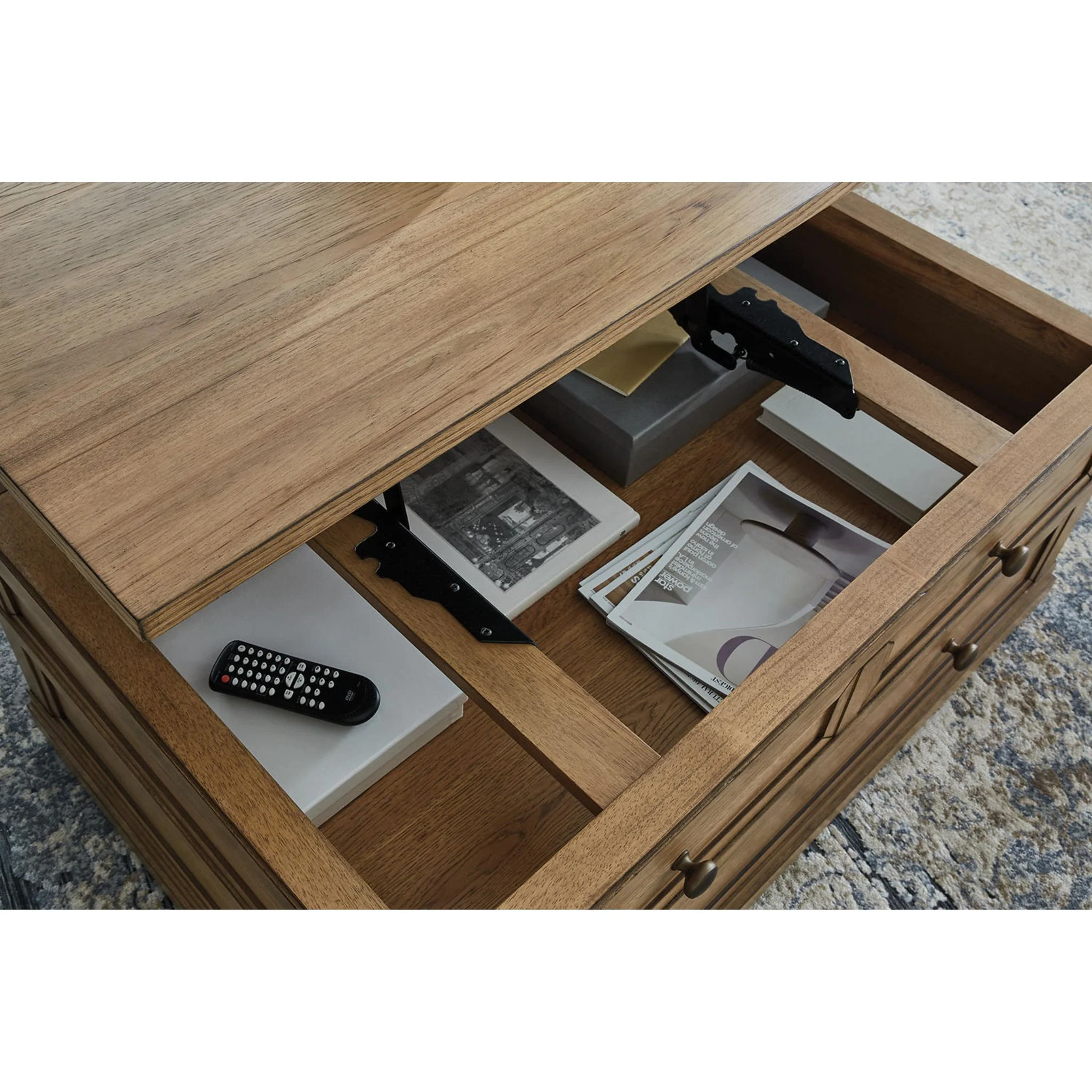 Sharlance Rectangle Lift Cocktail Table - Image 13