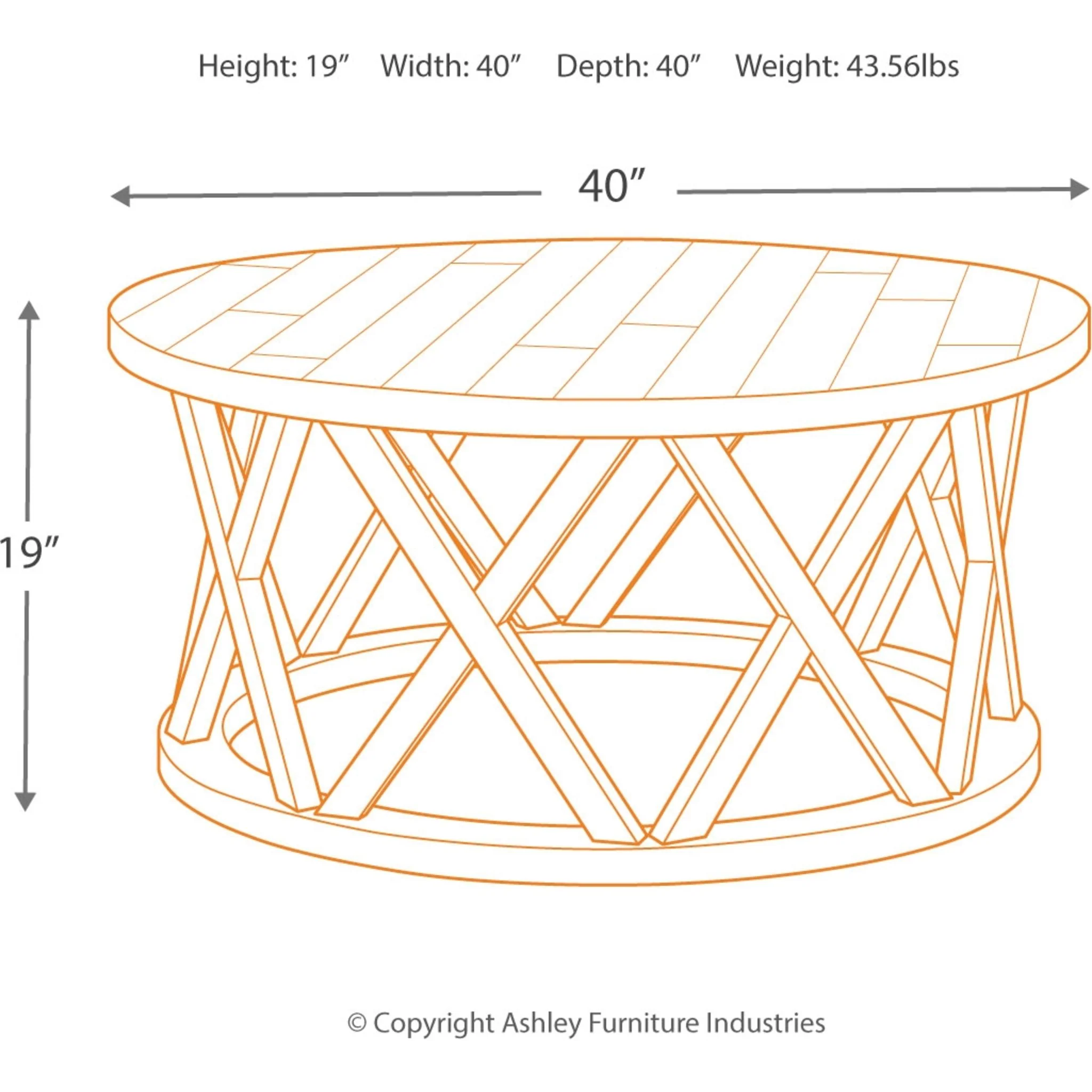 Sharzane Round Coffee Table - Image 3