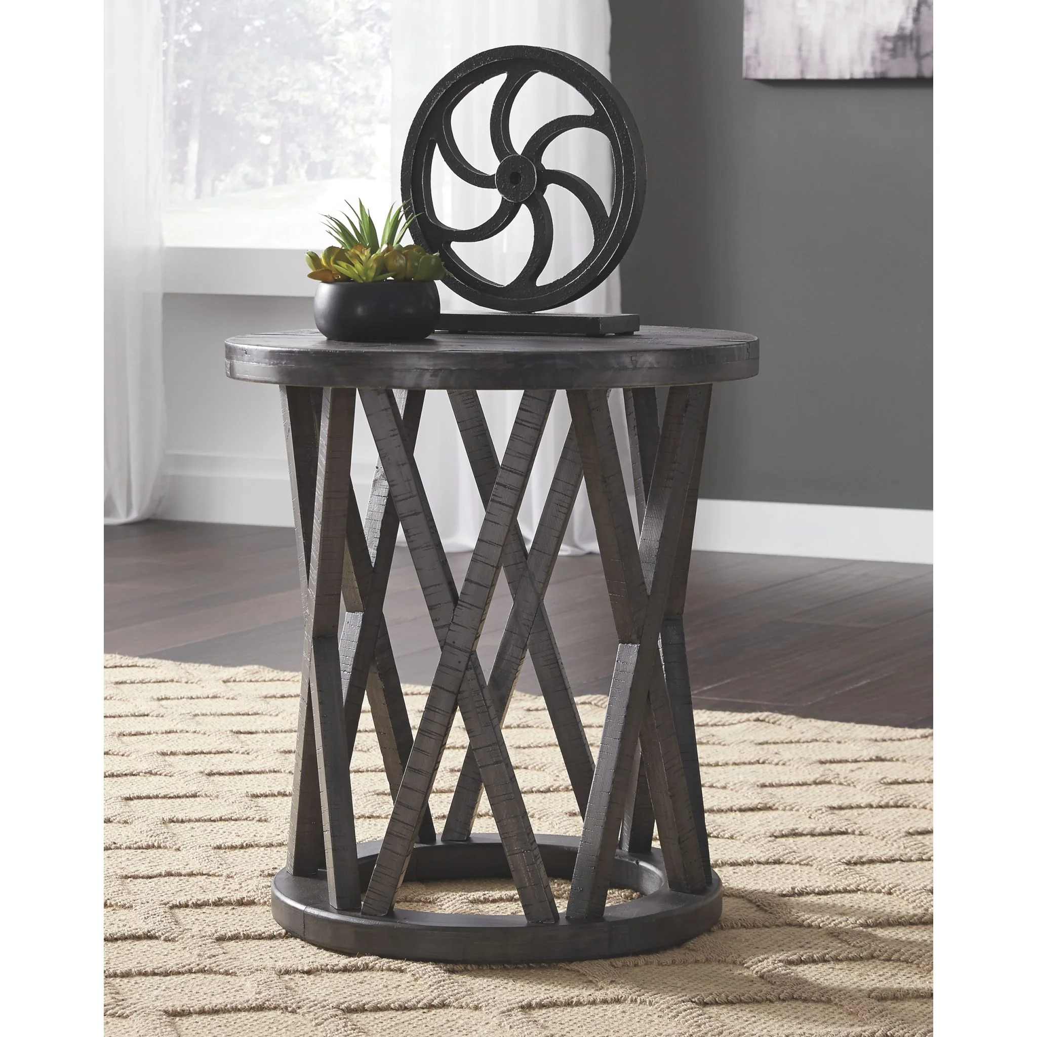 Sharzane Round End Table - Image 2