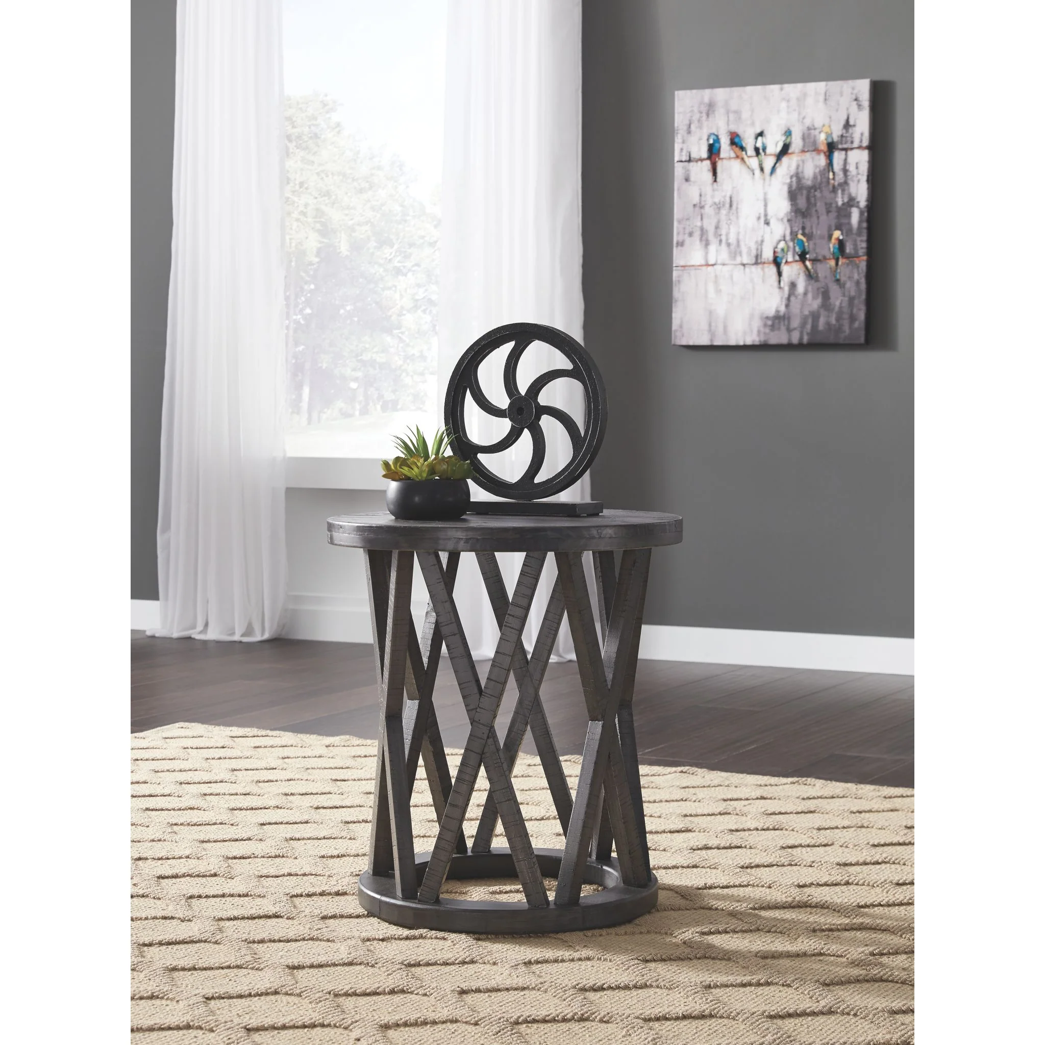 Sharzane Round End Table - Image 3
