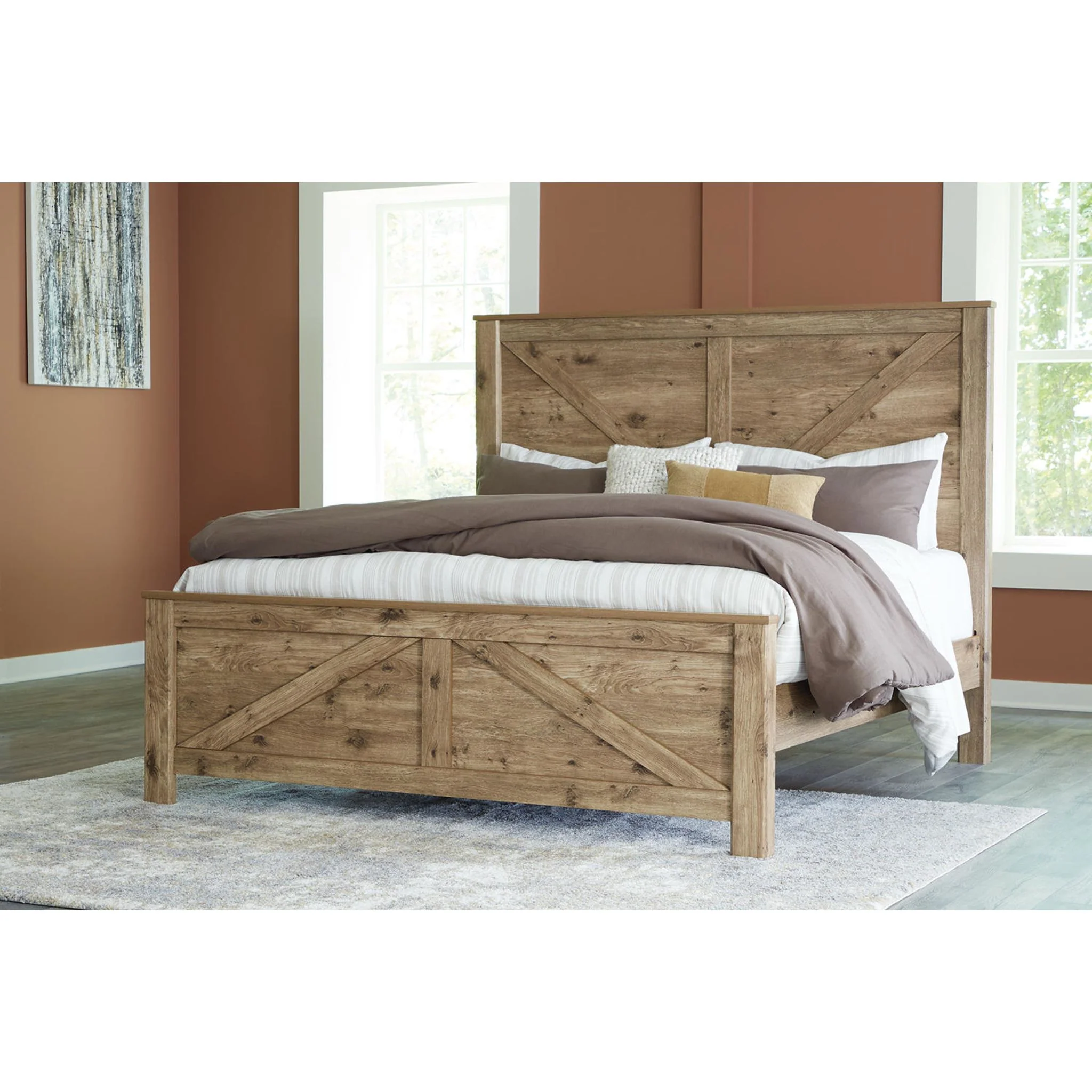 Shurlee 5 Piece King Panel Bedroom - Image 7