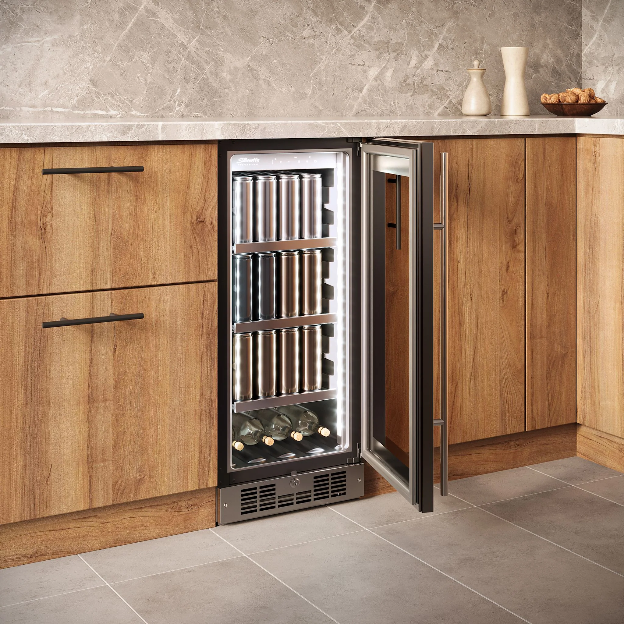 Silhouette – 15? Built-in Beverage Center  -Stainless Steel (SPRBC031D1SS) - Image 10