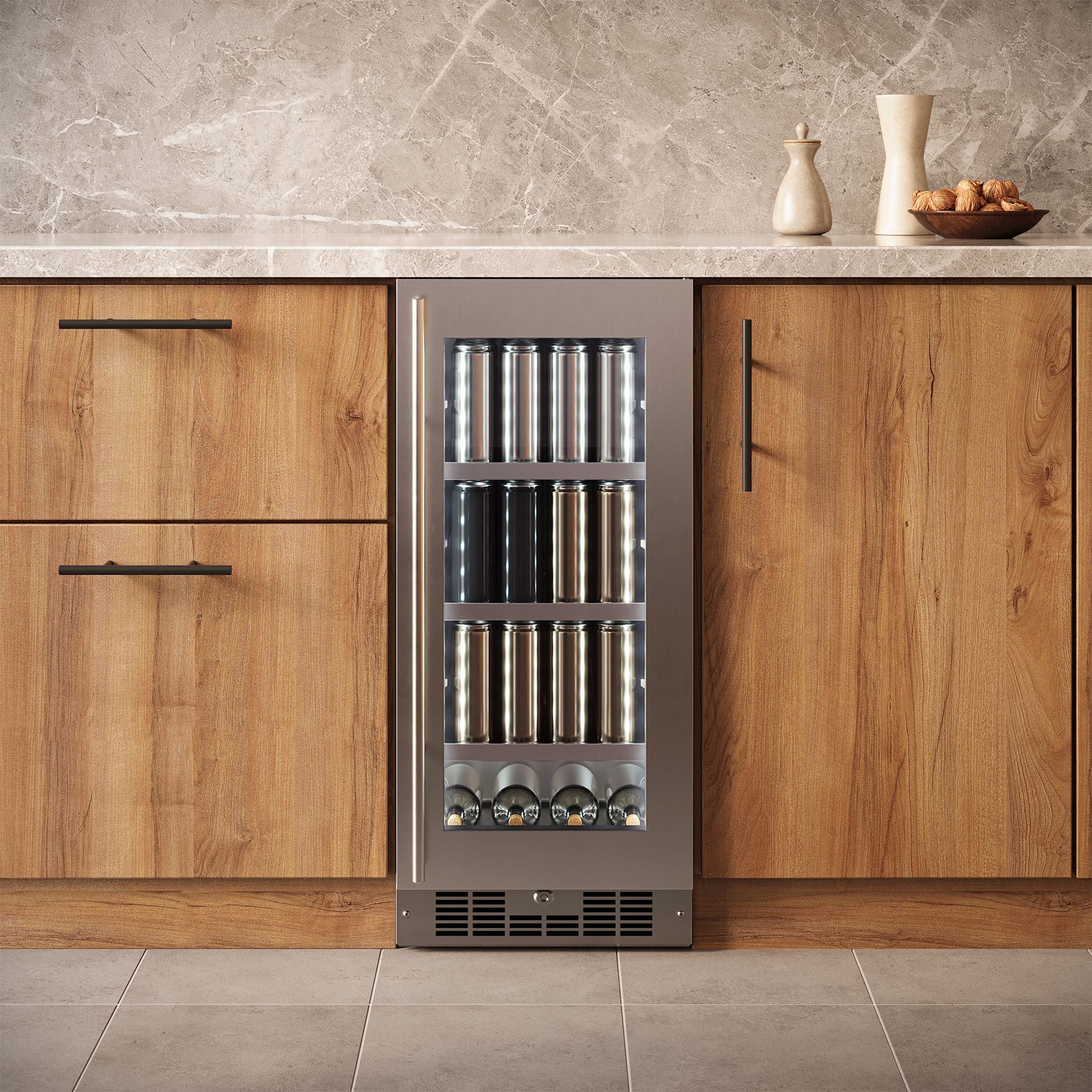 Silhouette – 15? Built-in Beverage Center  -Stainless Steel (SPRBC031D1SS) - Image 9