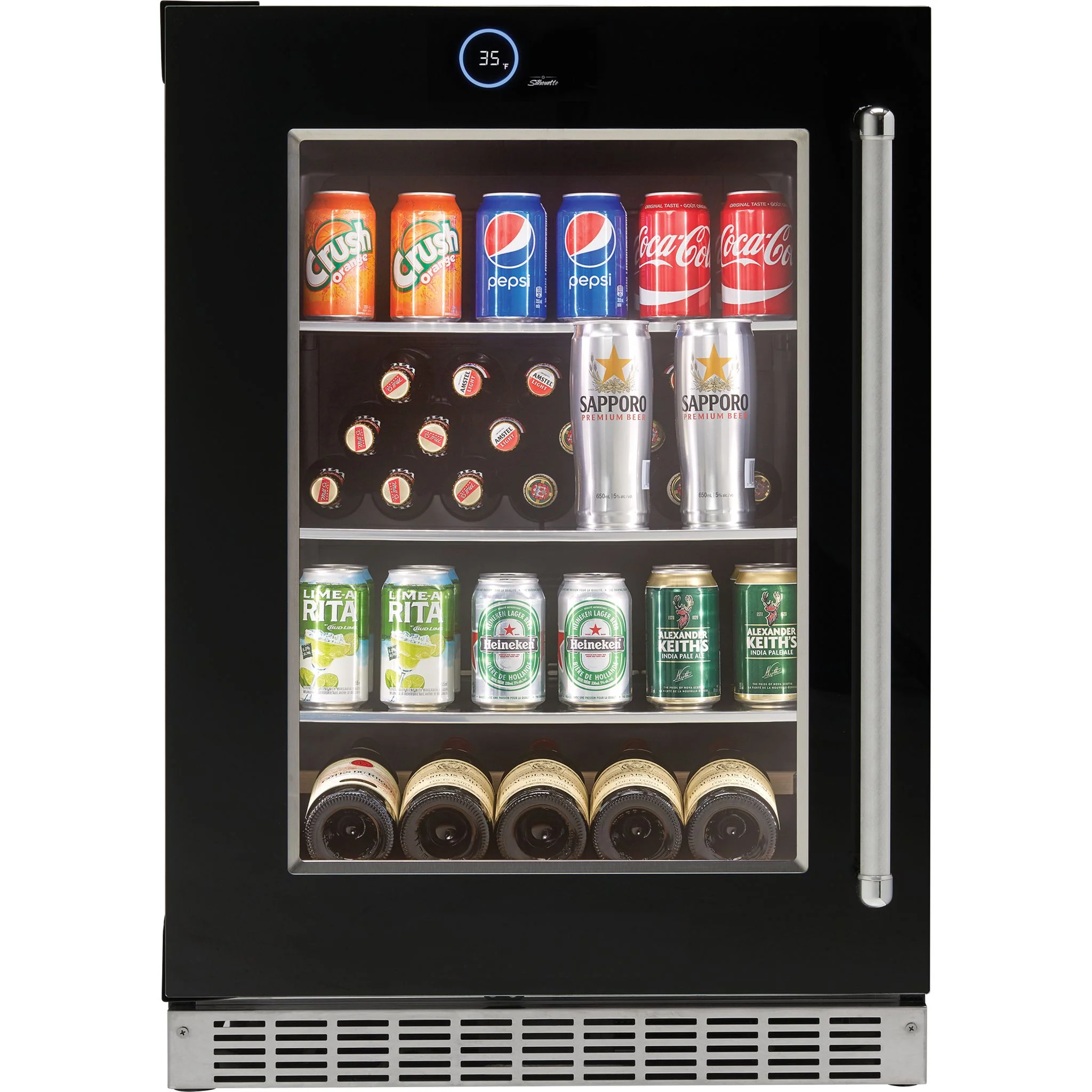Silhouette – 24? Built-in Beverage Center  -Stainless Steel (SRVBC050L) - Image 2