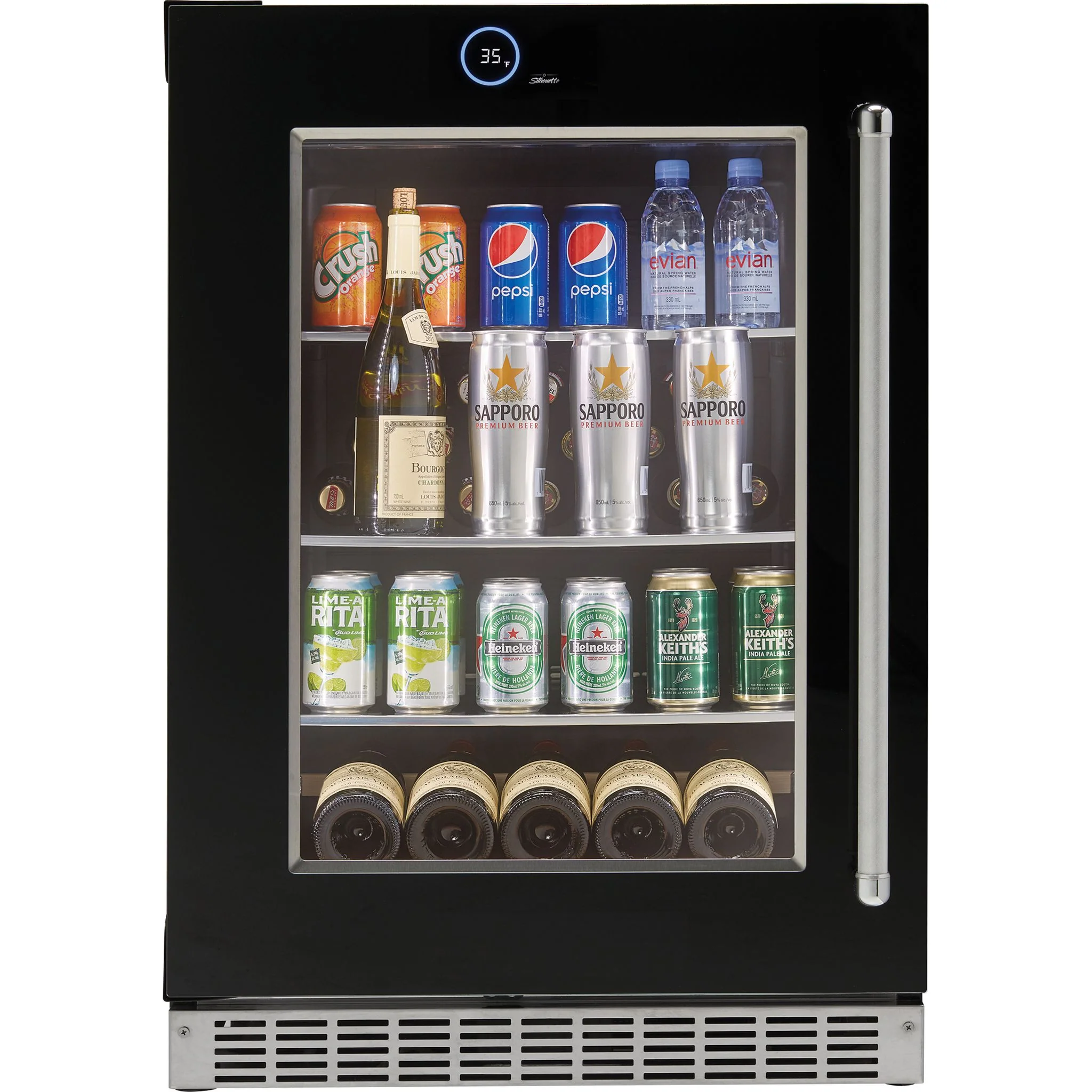 Silhouette – 24? Built-in Beverage Center  -Stainless Steel (SRVBC050L) - Image 3