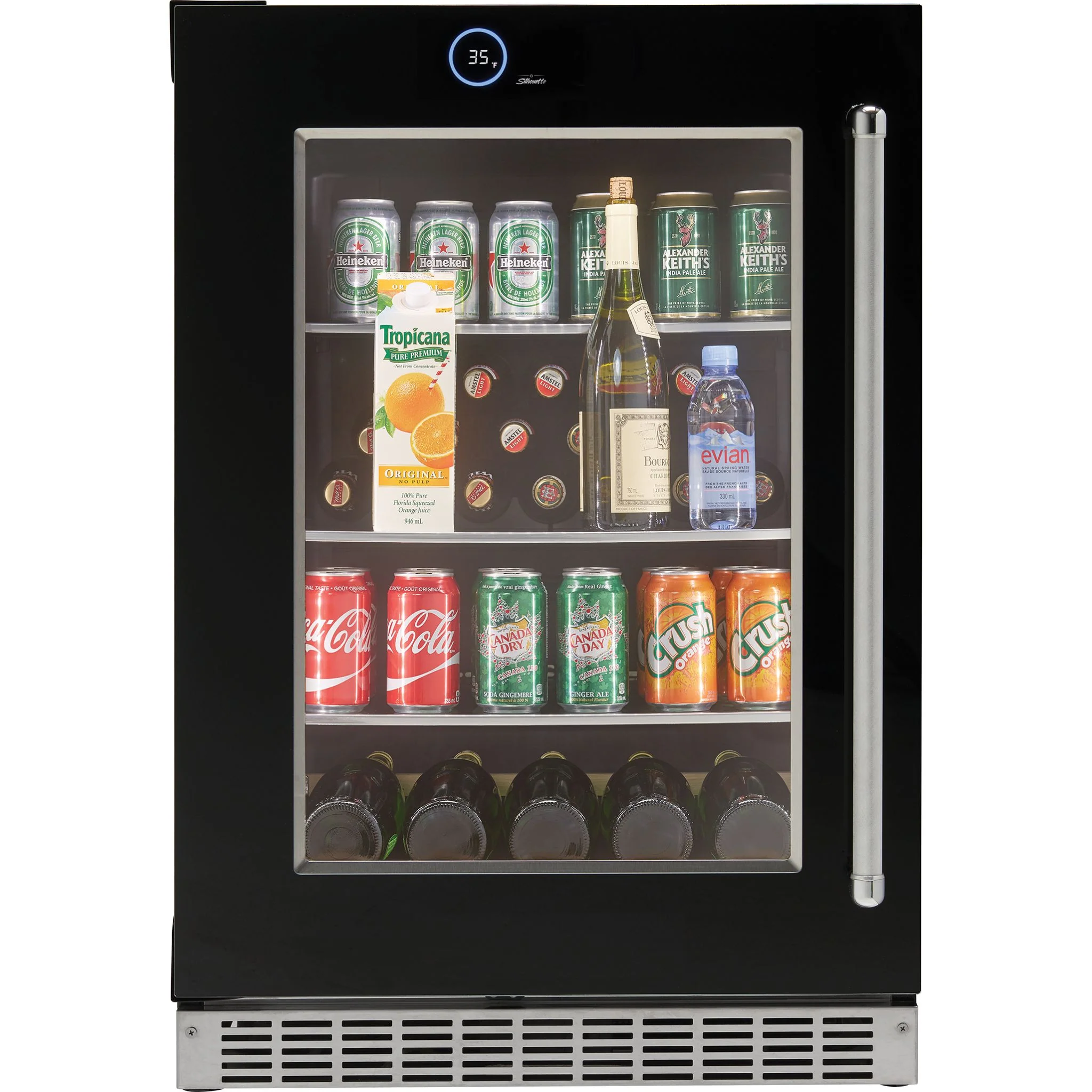 Silhouette – 24? Built-in Beverage Center  -Stainless Steel (SRVBC050L) - Image 4