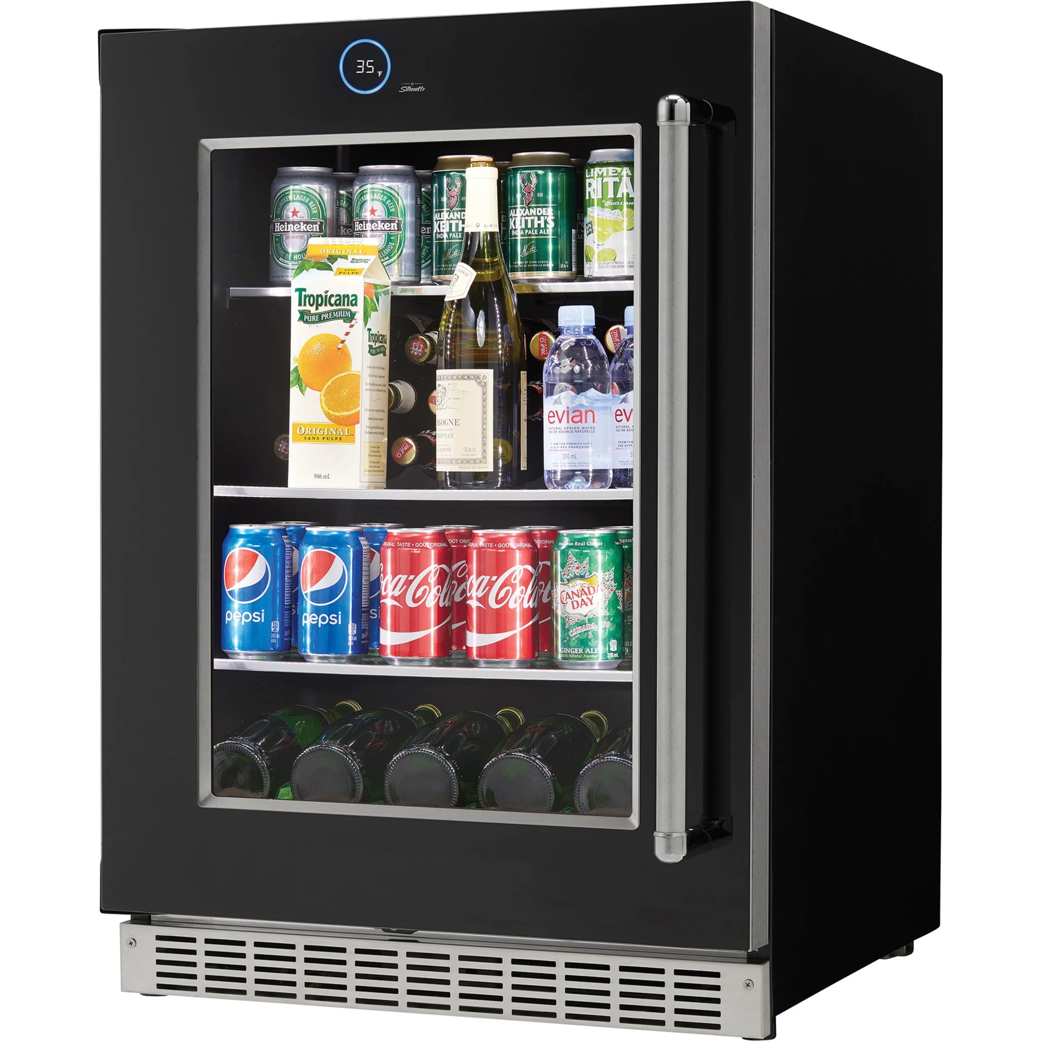 Silhouette – 24? Built-in Beverage Center  -Stainless Steel (SRVBC050L) - Image 6