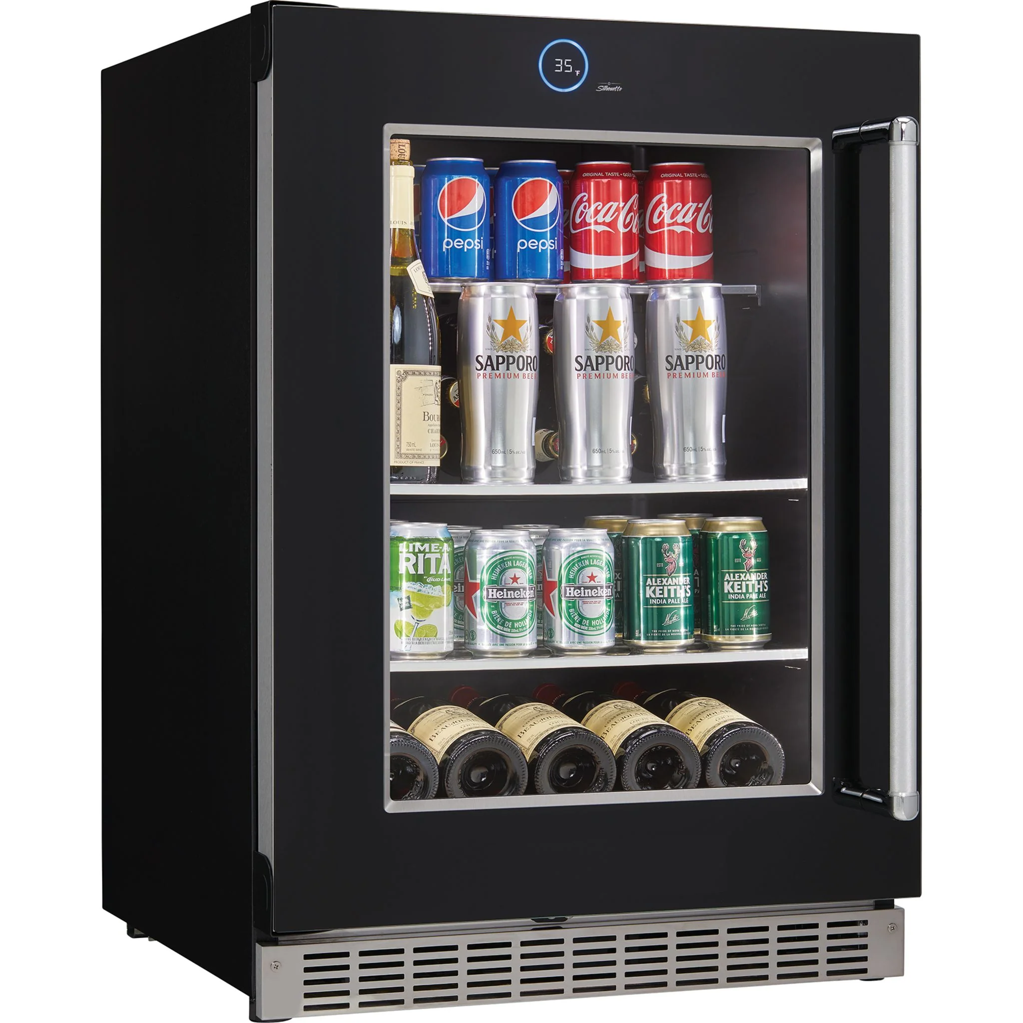Silhouette – 24? Built-in Beverage Center  -Stainless Steel (SRVBC050L) - Image 9