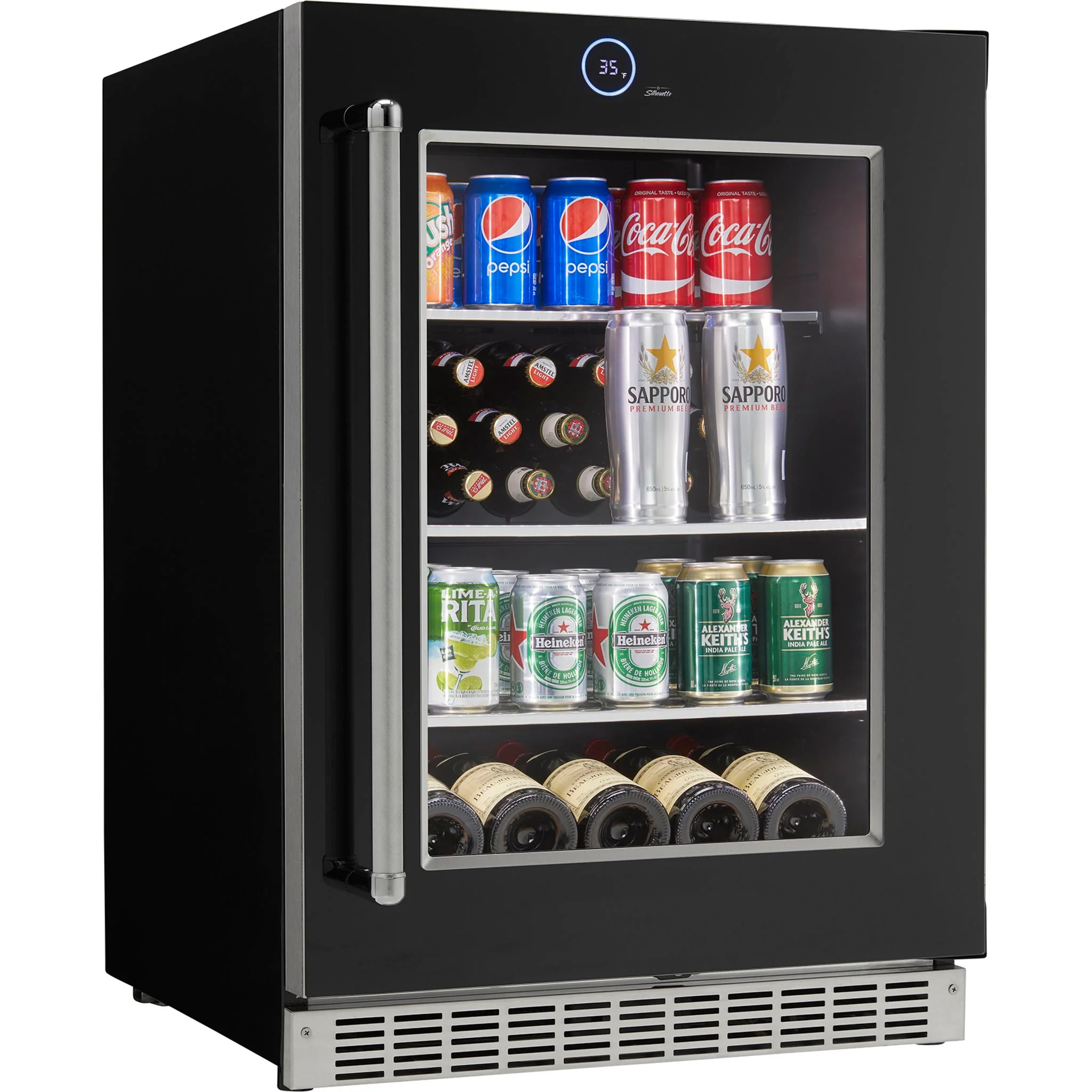 Silhouette – 24? Built-in Beverage Center  -Stainless Steel (SRVBC050R) - Image 10