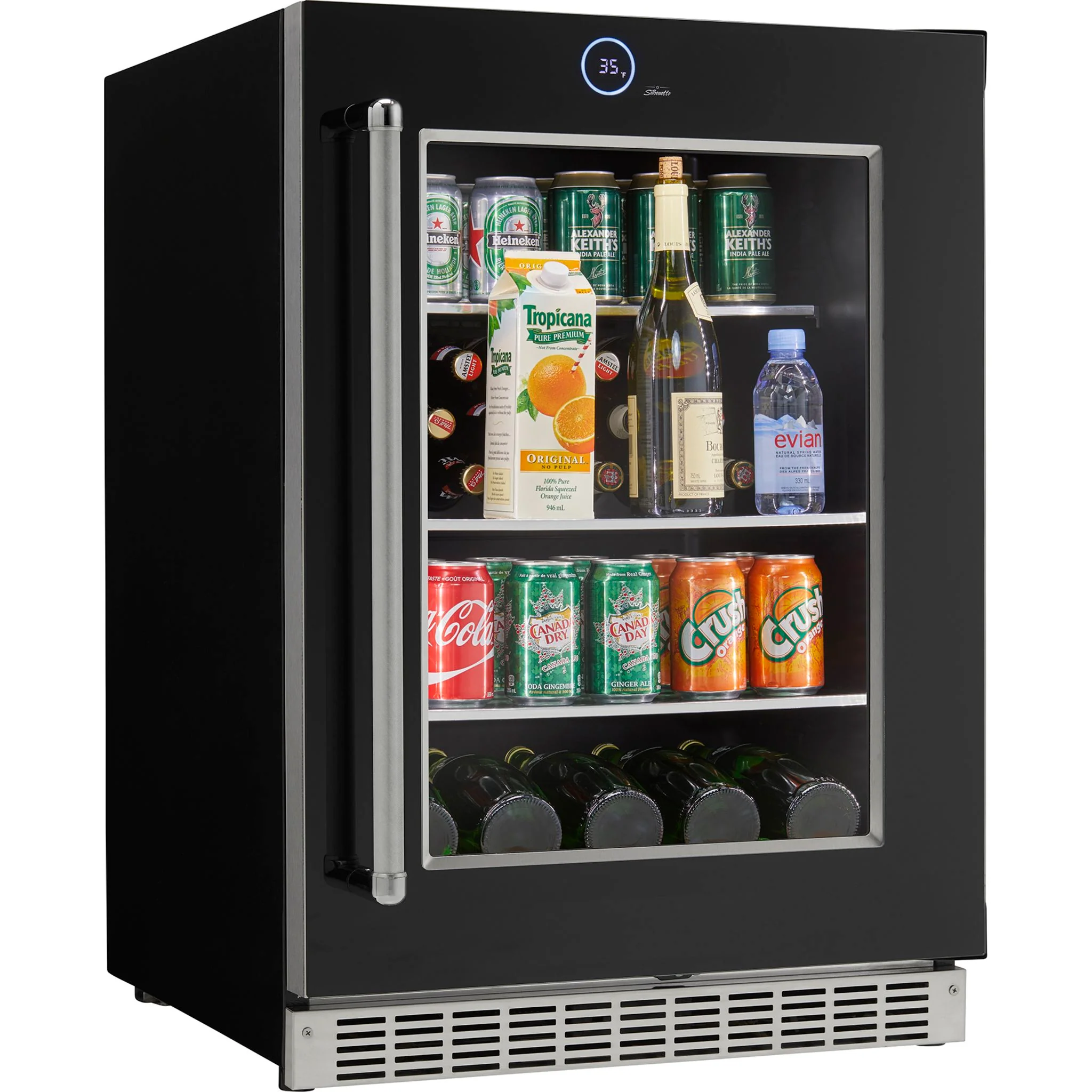 Silhouette – 24? Built-in Beverage Center  -Stainless Steel (SRVBC050R) - Image 12