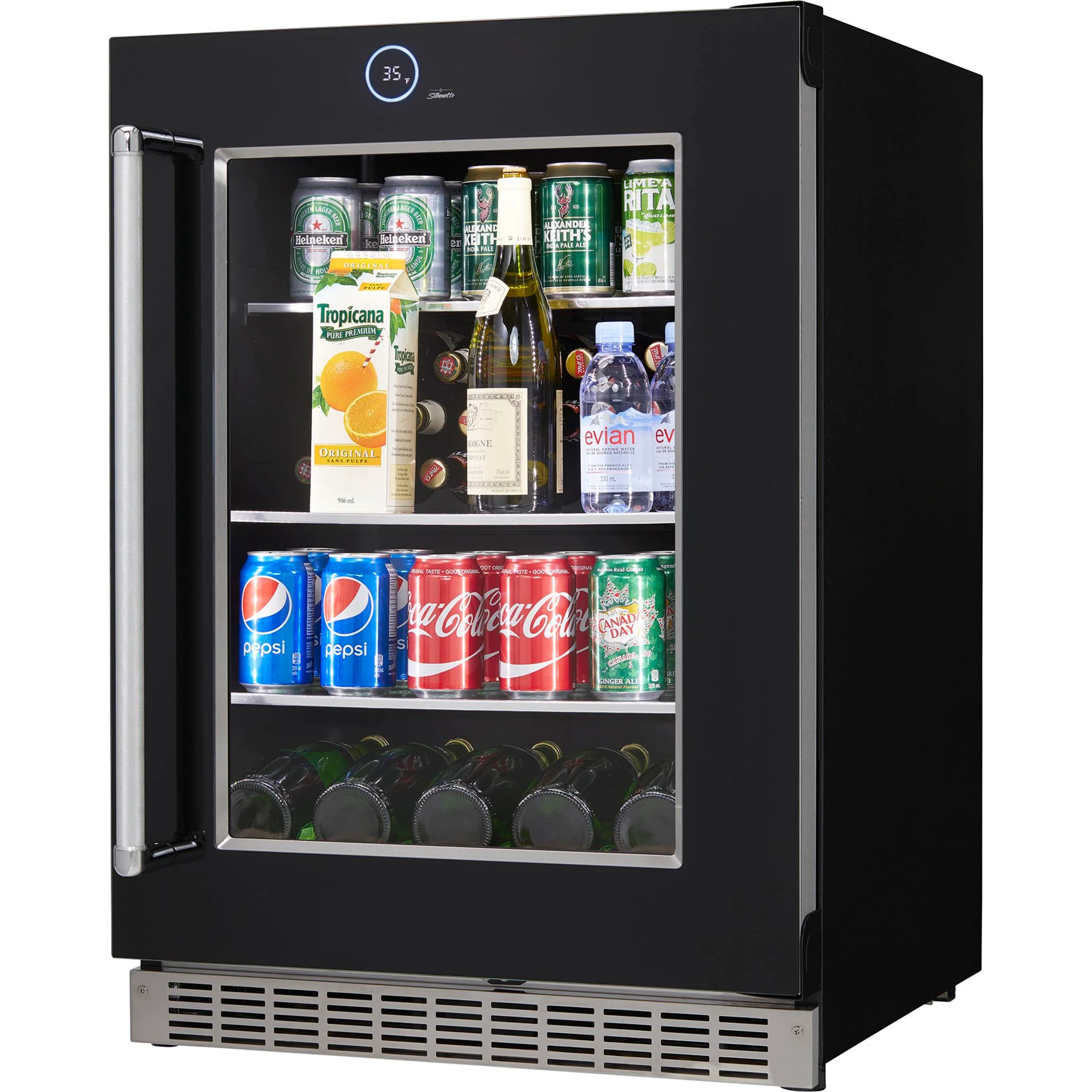 Silhouette – 24? Built-in Beverage Center  -Stainless Steel (SRVBC050R) - Image 8