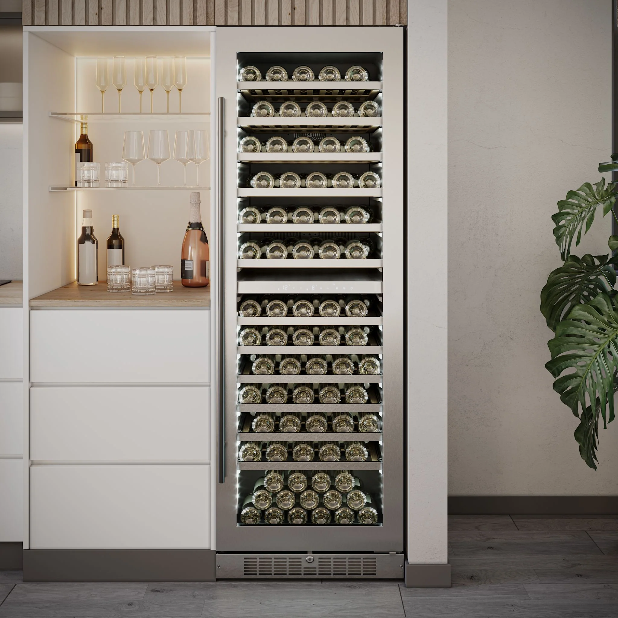 Silhouette Pro – 24? Built-In Wine Cellar  -Stainless Steel (SPRWC140D1SS) - Image 7